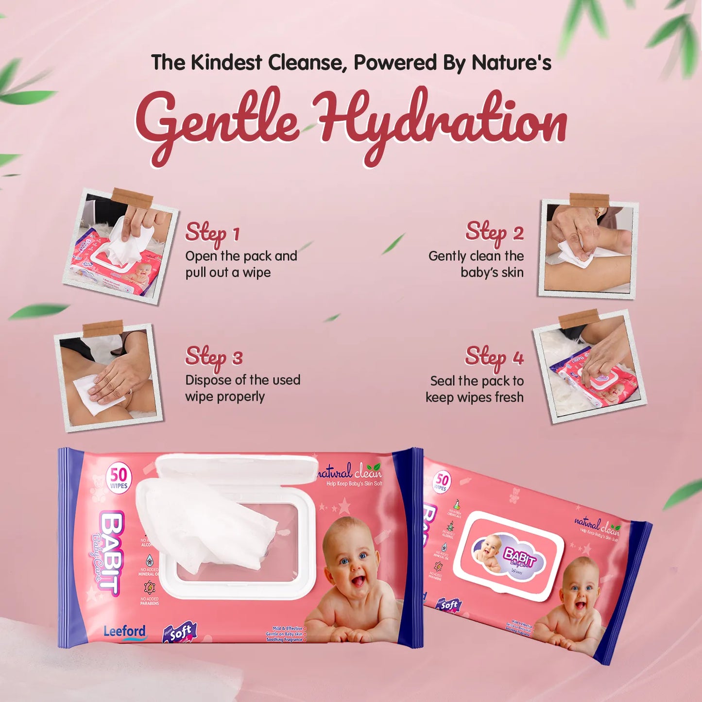 BABIT BABY WET WIPES 1 X 50 PCS