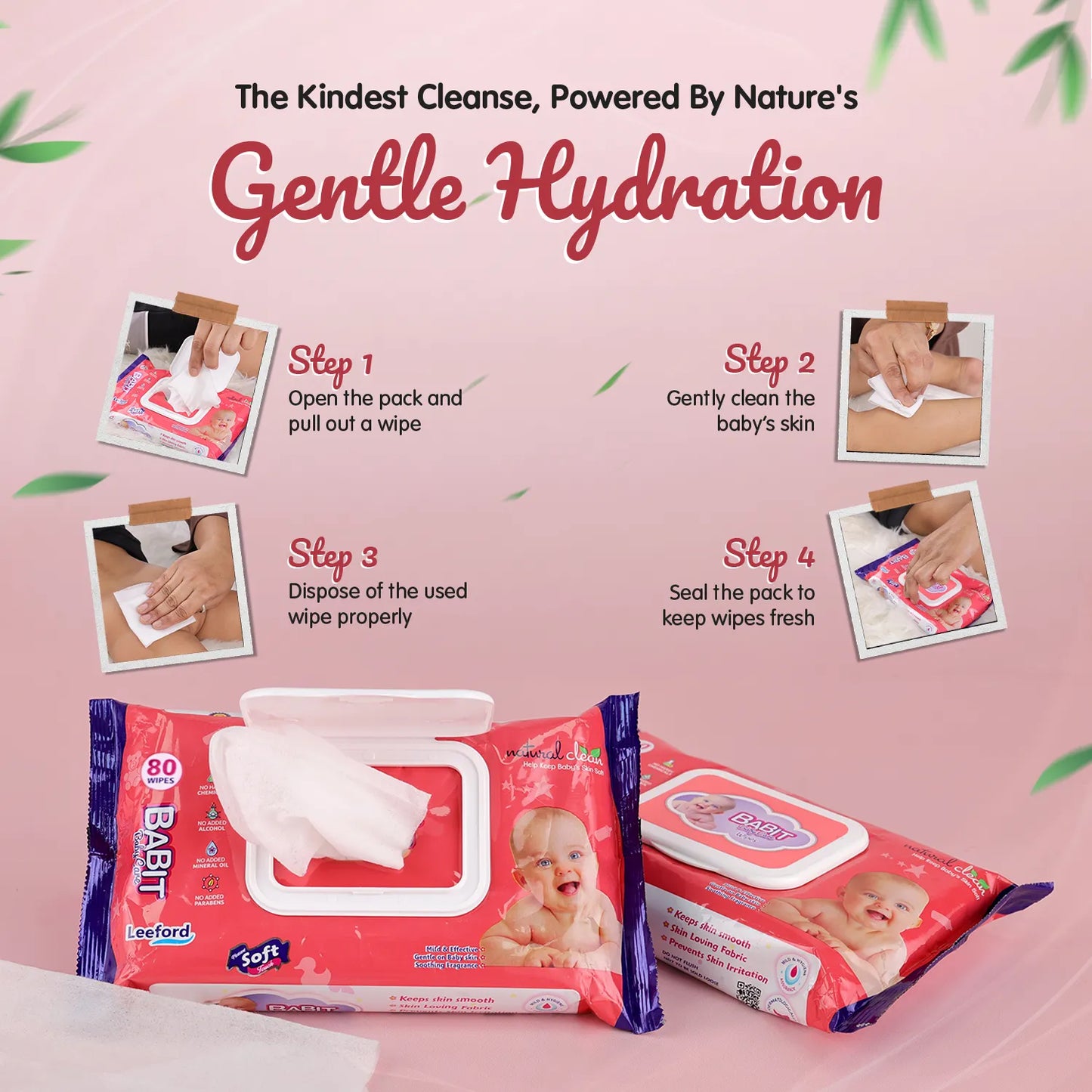 BABIT BABY WET WIPES 1 X 80 PCS