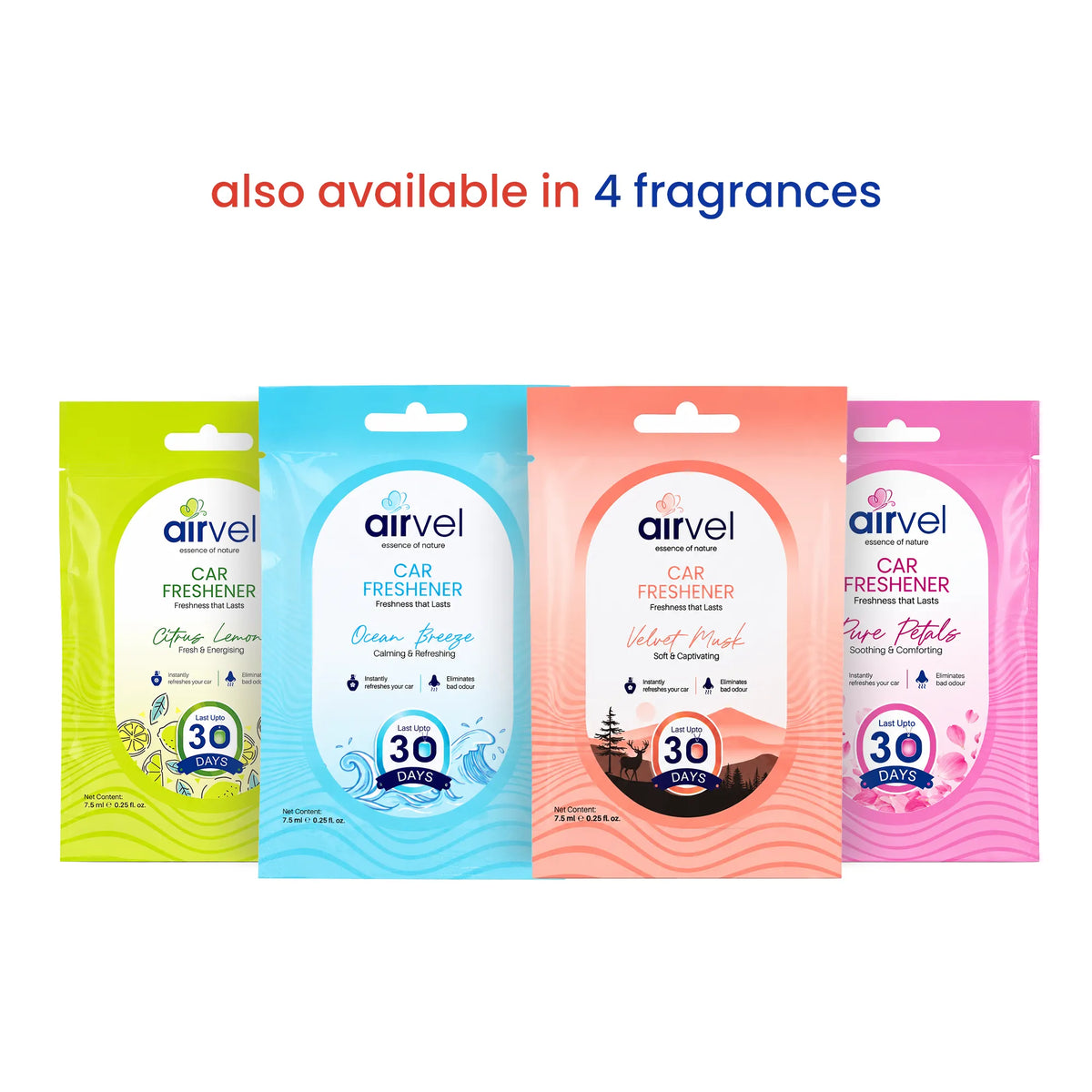 Airvel Velvet Musk Car Freshener – Soft & Captivating, Lasts Up to 30 Days