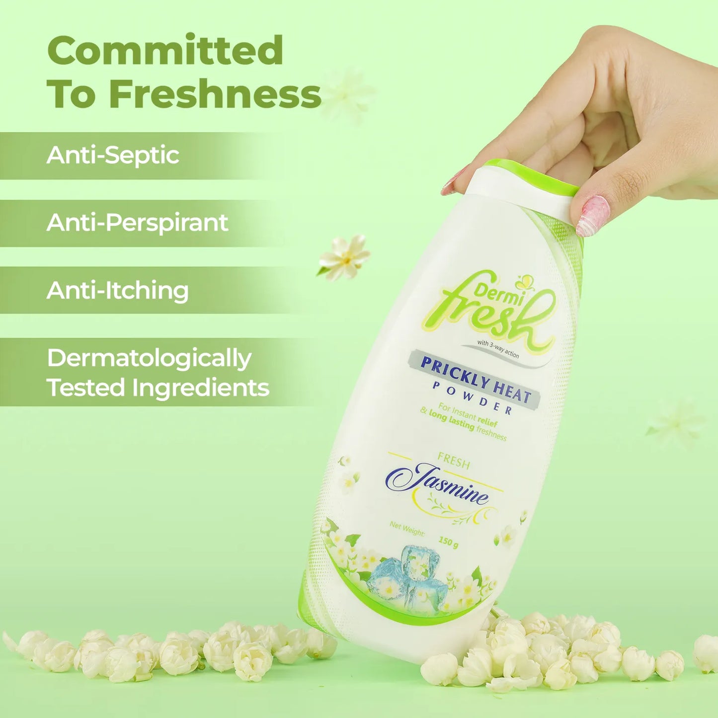 DERMI FRESH POWDER (JASMINE) 150 GM