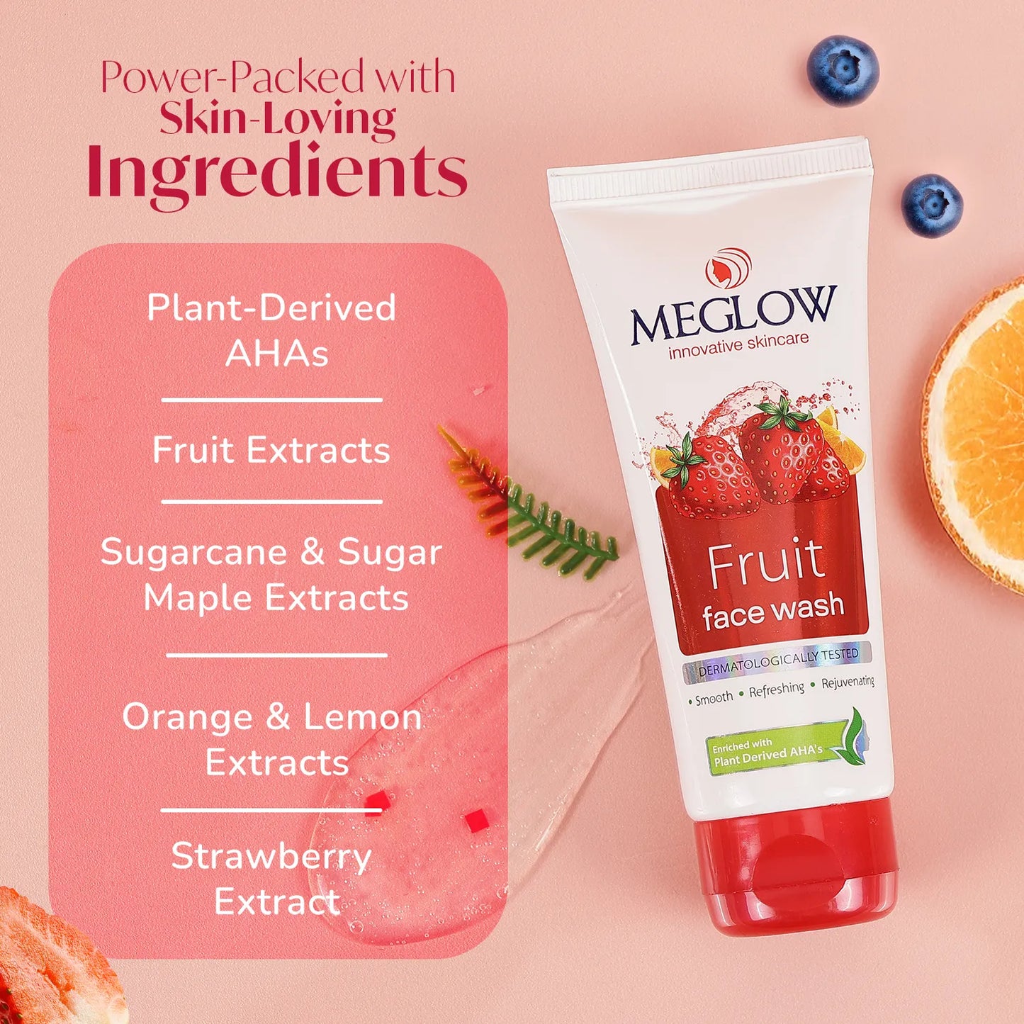 MEGLOW Fruit Face Wash 70 g