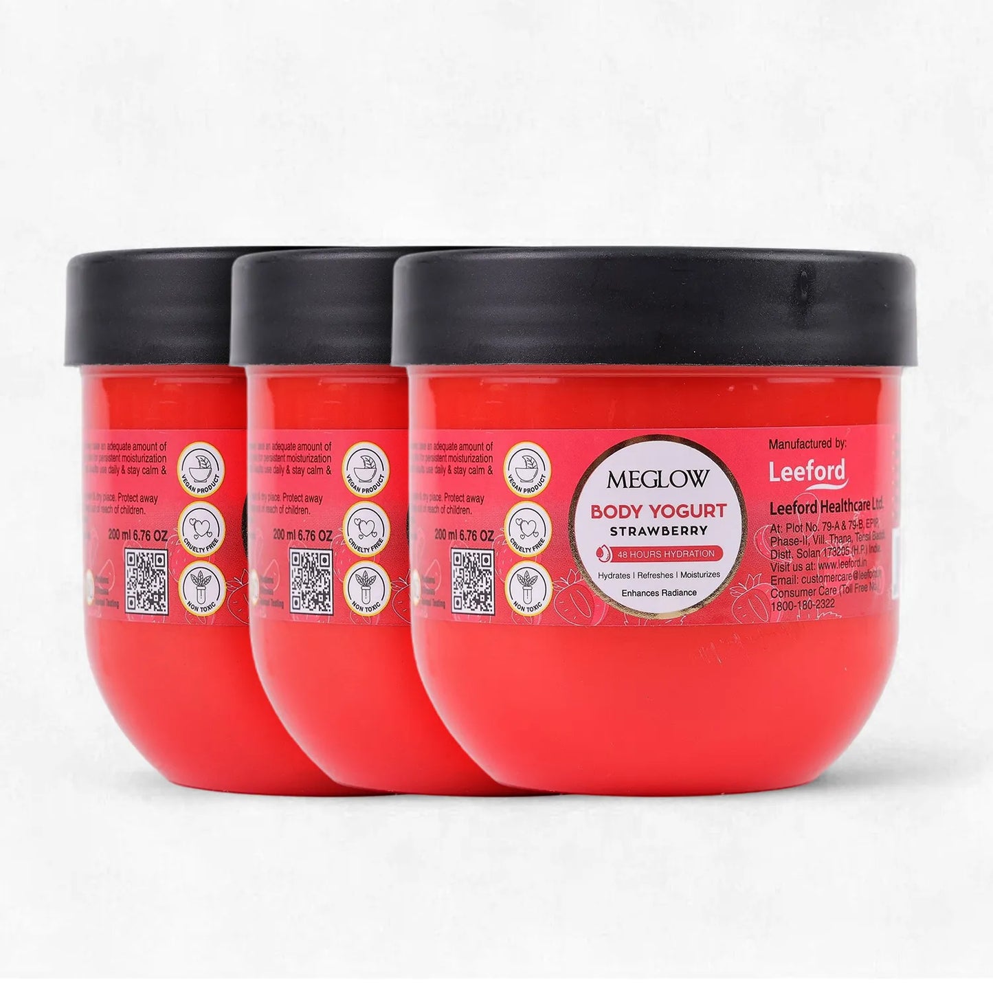 MEGLOW Body Yogurt (Strawberry) 200 ml