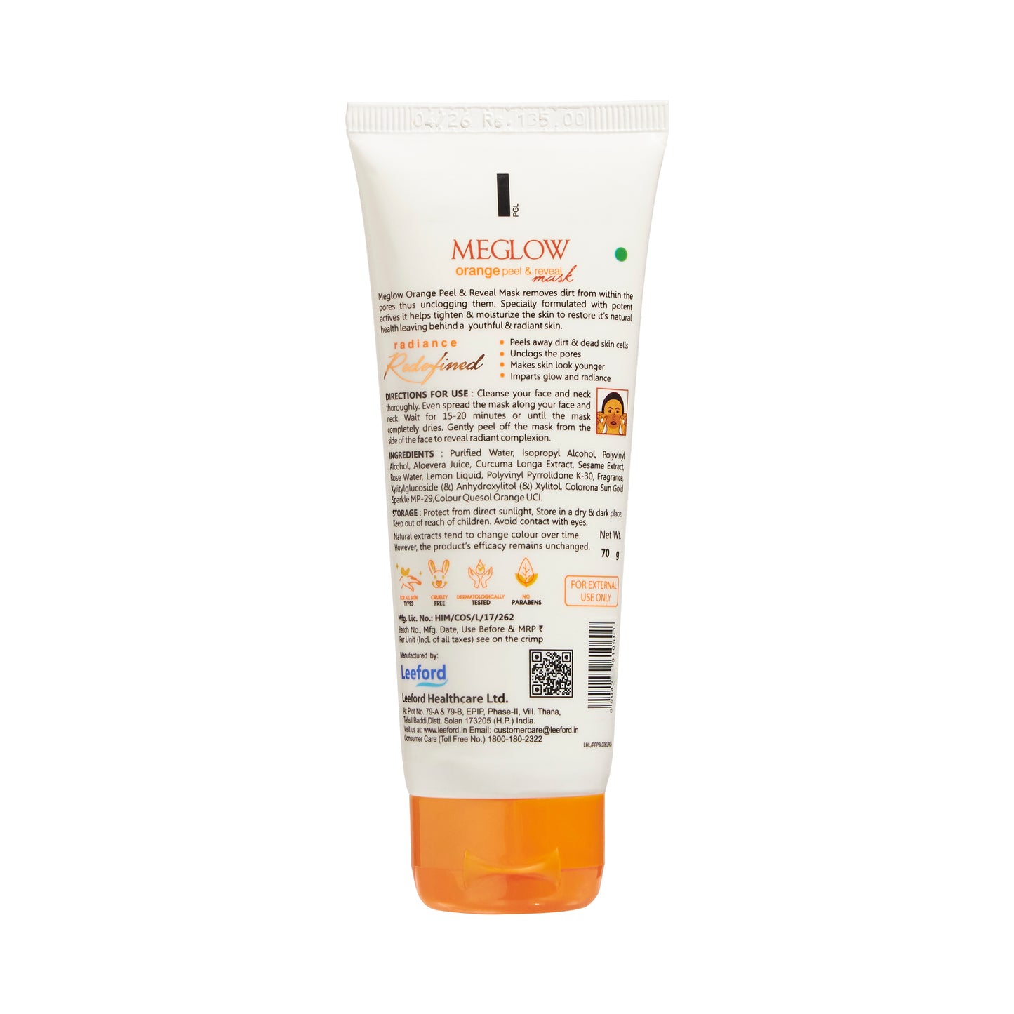 meglow-orange-peel-off-mask-70-g