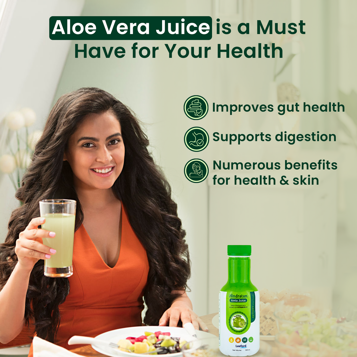 HINDRATAN Aloevera Juice 500 ml