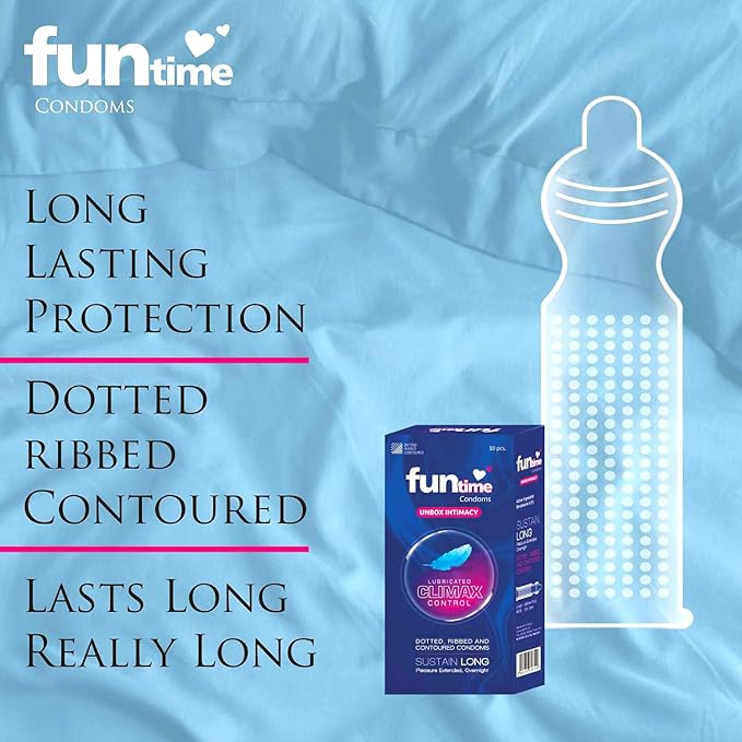 FLAVOURED DOTTED, RIBBED & CONTOURED CONDOMS (SUSTAIN LONG)