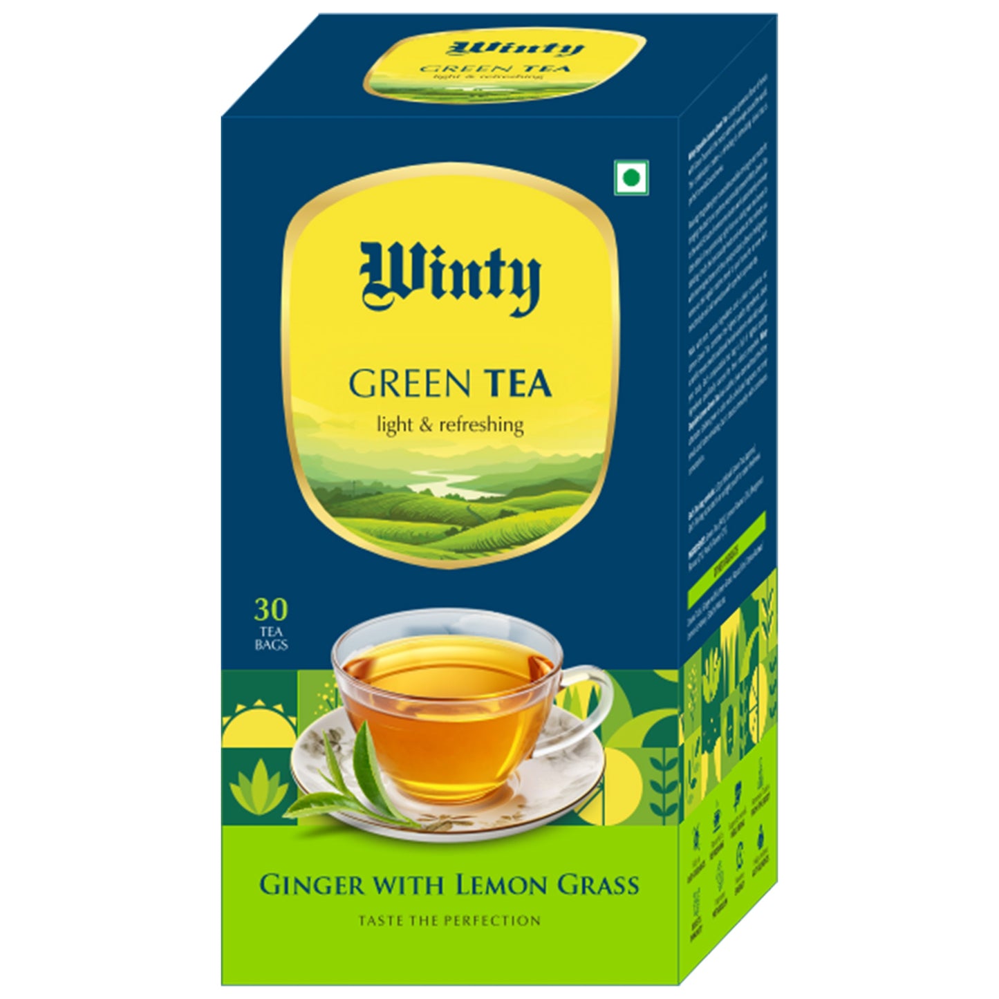 WINTY GINGER WITH LEMON GRASS GREEN TEA 30 Bags
