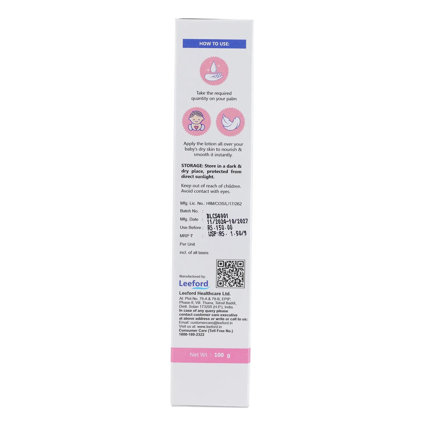 BABIT MOISTURIZING BABY LOTION 100ML