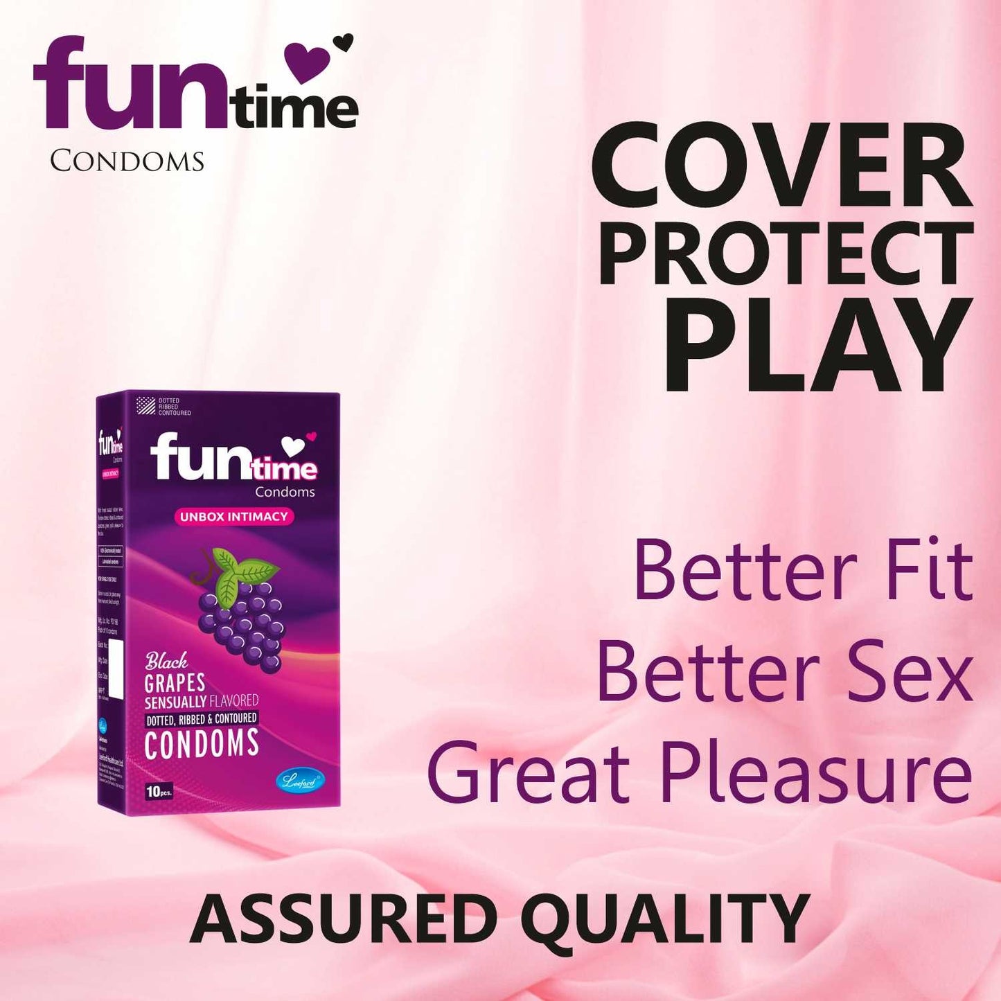 FLAVOURED DOTTED, RIBBED & CONTOURED CONDOMS (BLACK GRAPES)