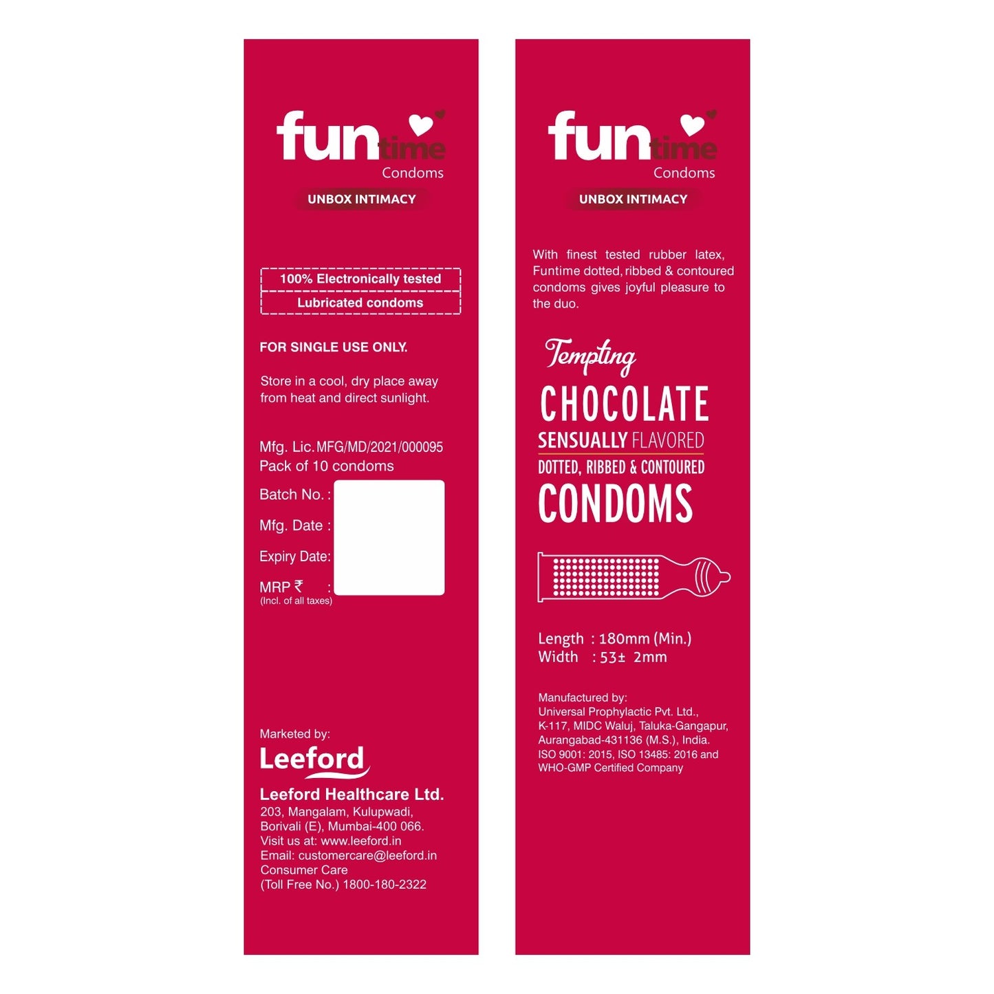 FLAVOURED DOTTED, RIBBED & CONTOURED CONDOMS (JUICY CHERRY)