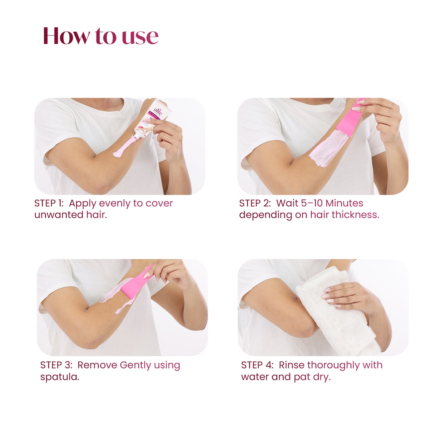 ALITE HAIR REMOVAL CREAM FOR WOMAN ( ROSE ) 30GM