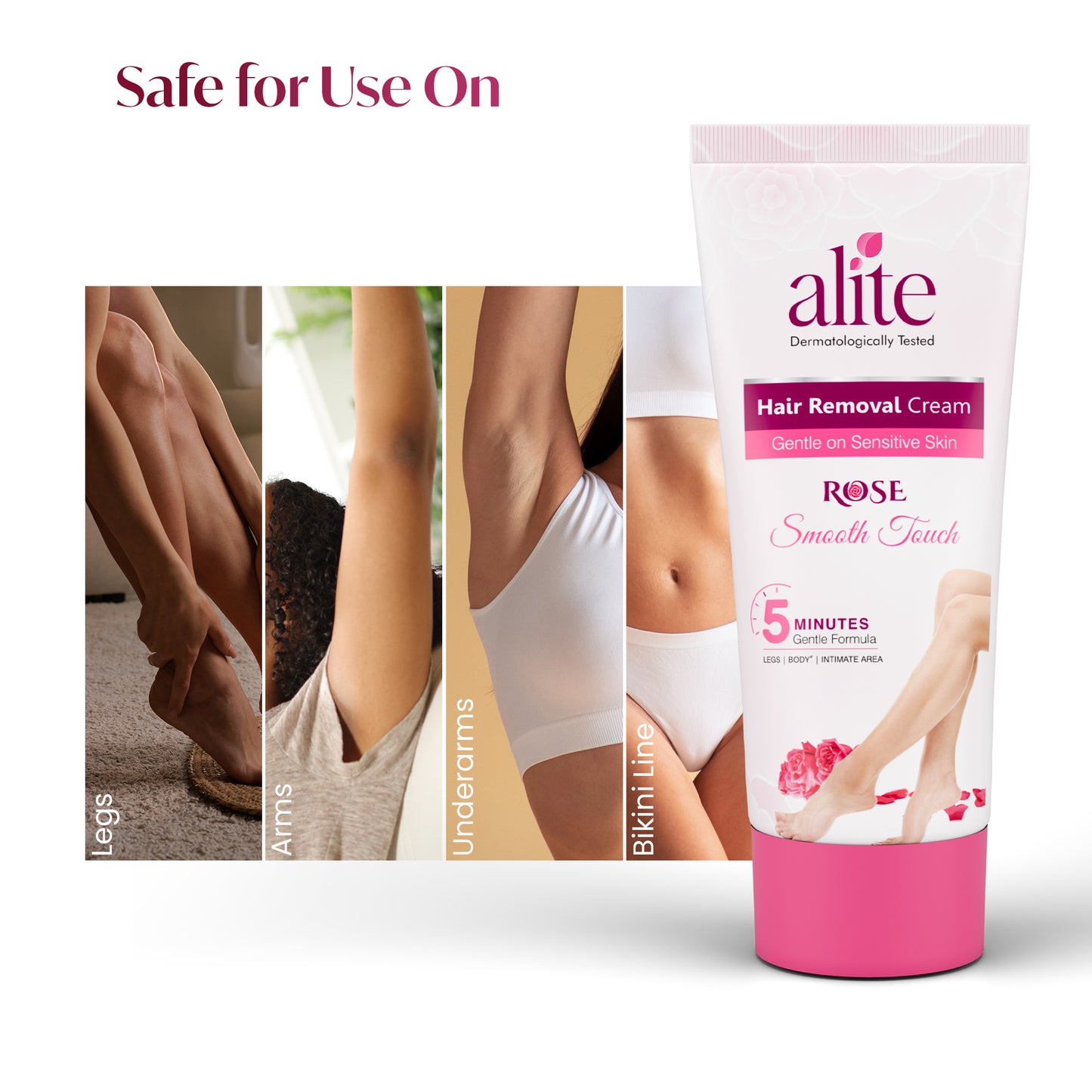 ALITE HAIR REMOVAL CREAM FOR WOMAN ( ROSE ) 30GM