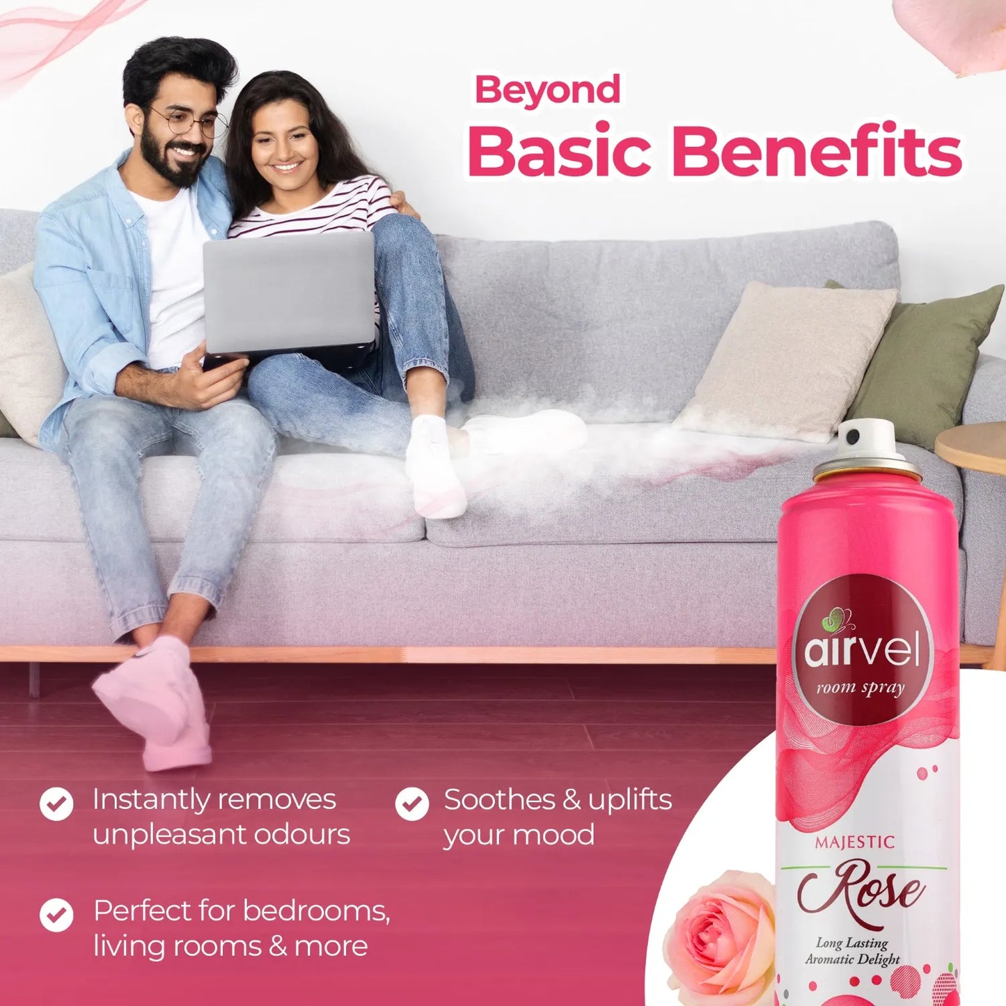 AIRVEL ROOM SPRAY (MAJESTIC ROSE)