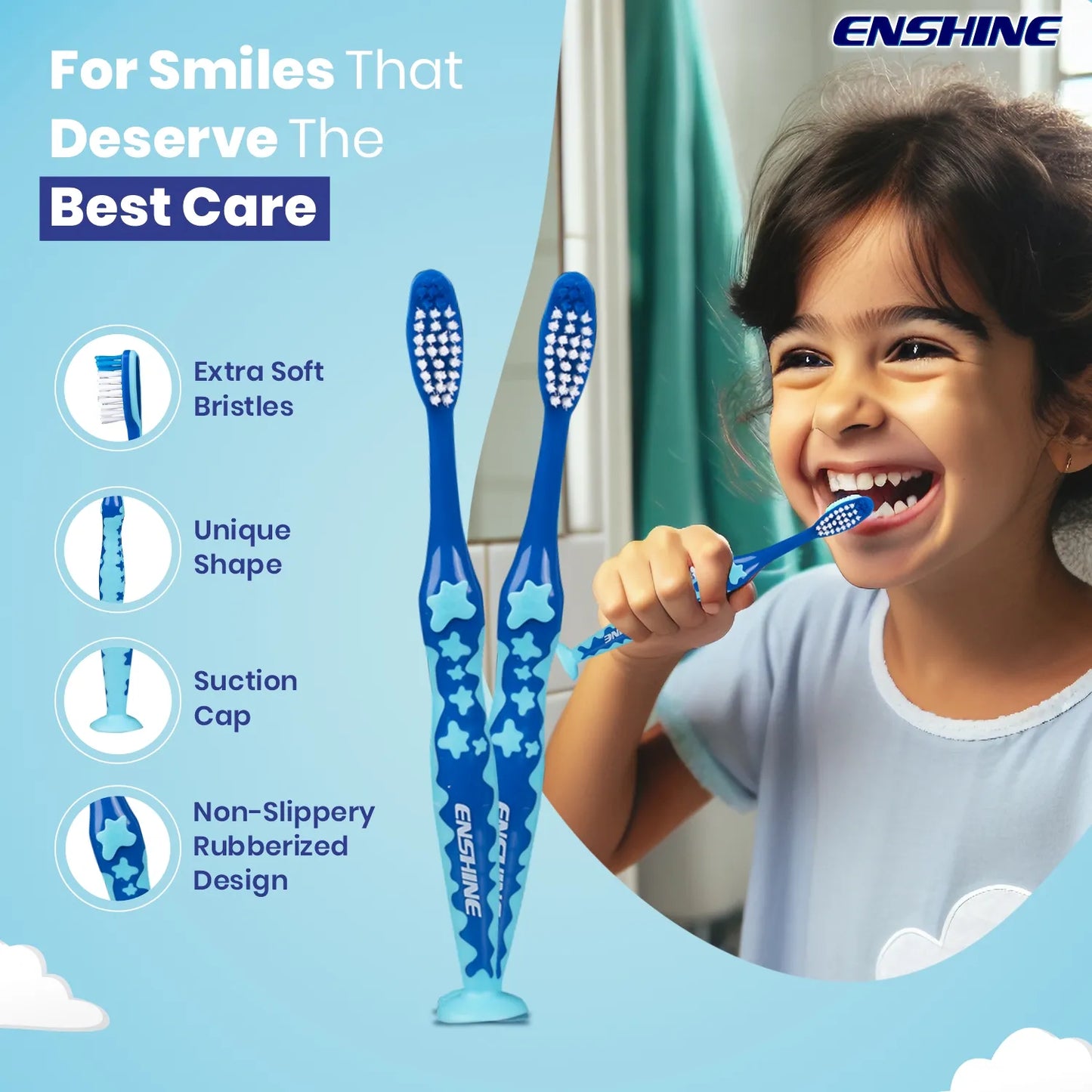 ENSHINE KIDS TOOTHBRUSH (3+YEARS)