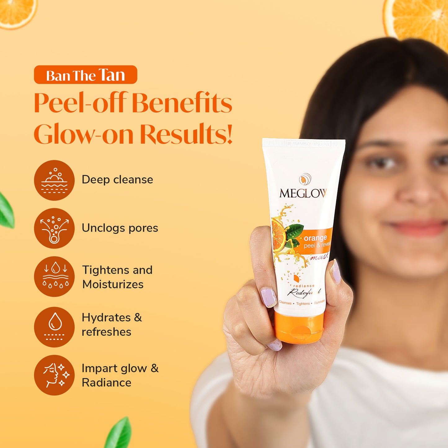 MEGLOW Orange Peel off Mask 70 g