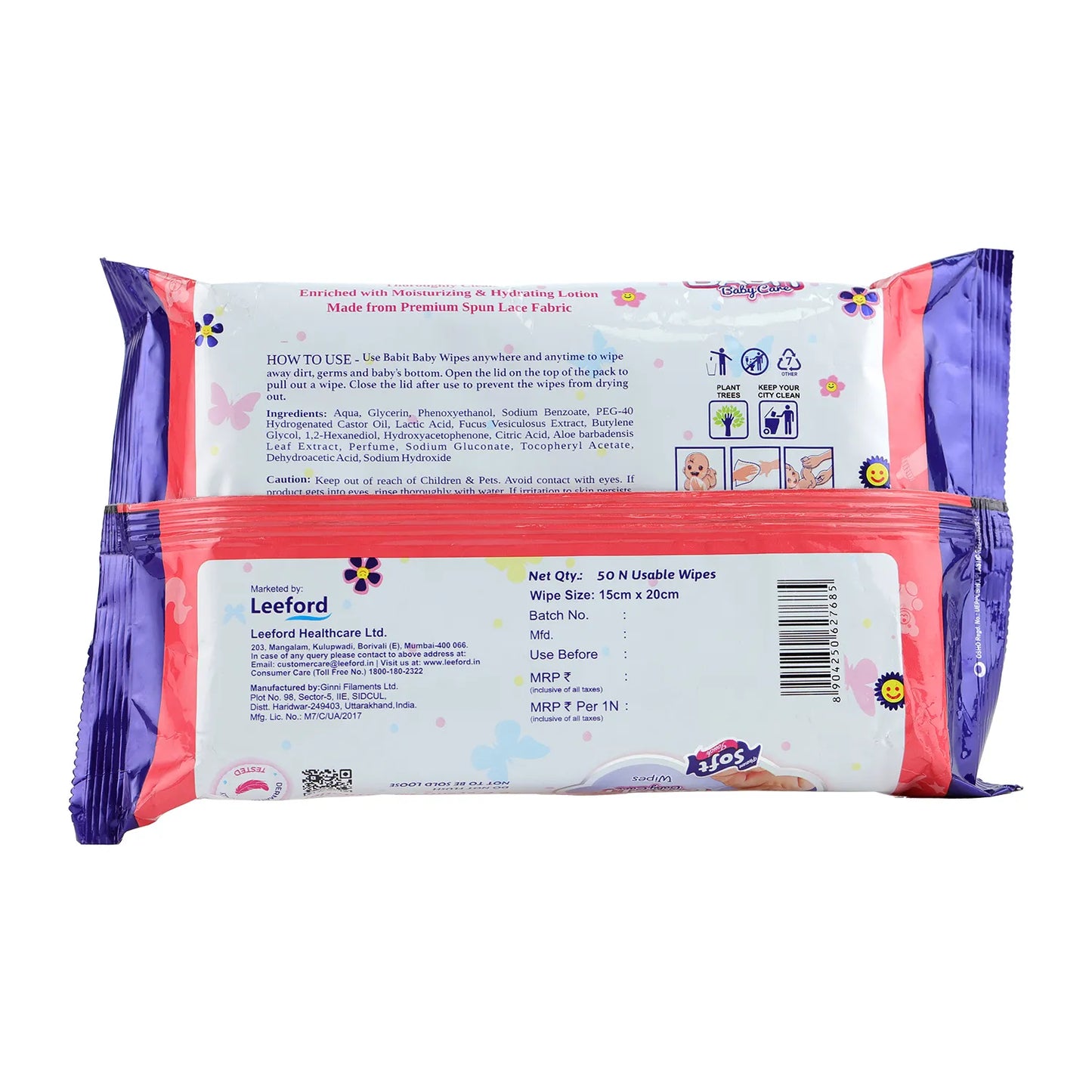 BABIT BABY WET WIPES 1 X 50 PCS