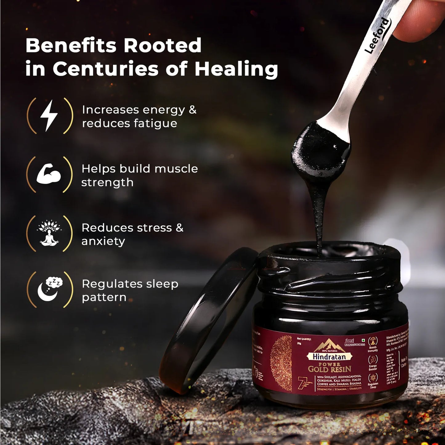 HINDRATAN Power Gold Resin 20 g