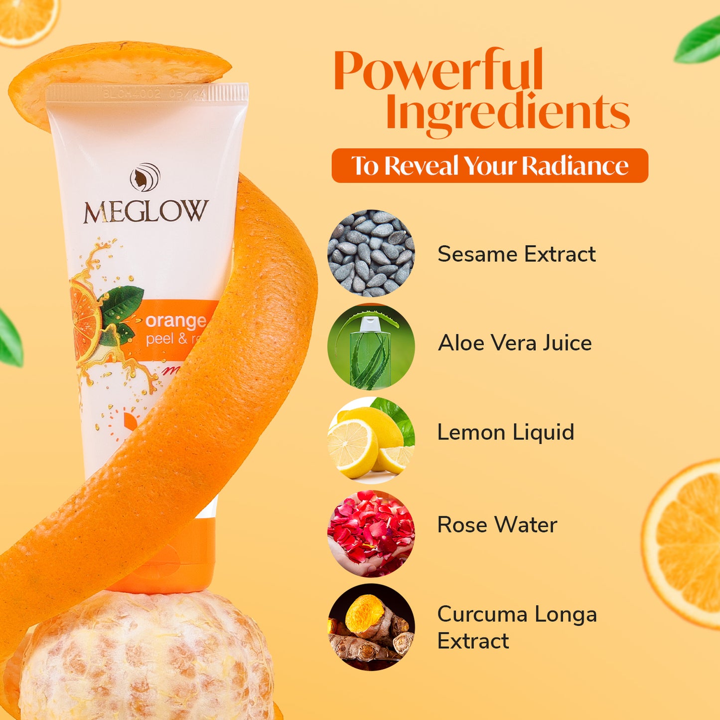 MEGLOW Orange Peel off Mask 70 g
