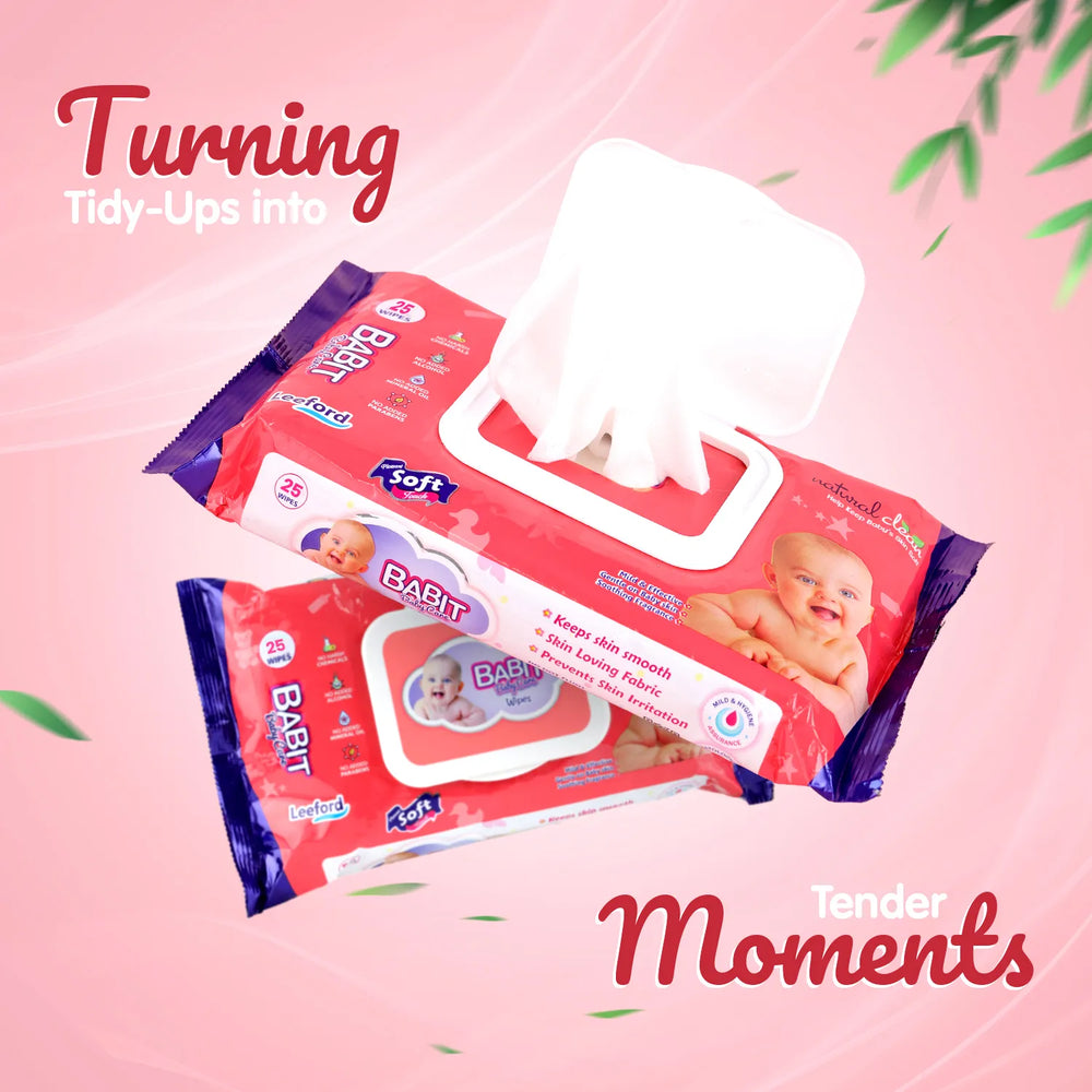 BABIT BABY WET WIPES 1 X 25 PCS