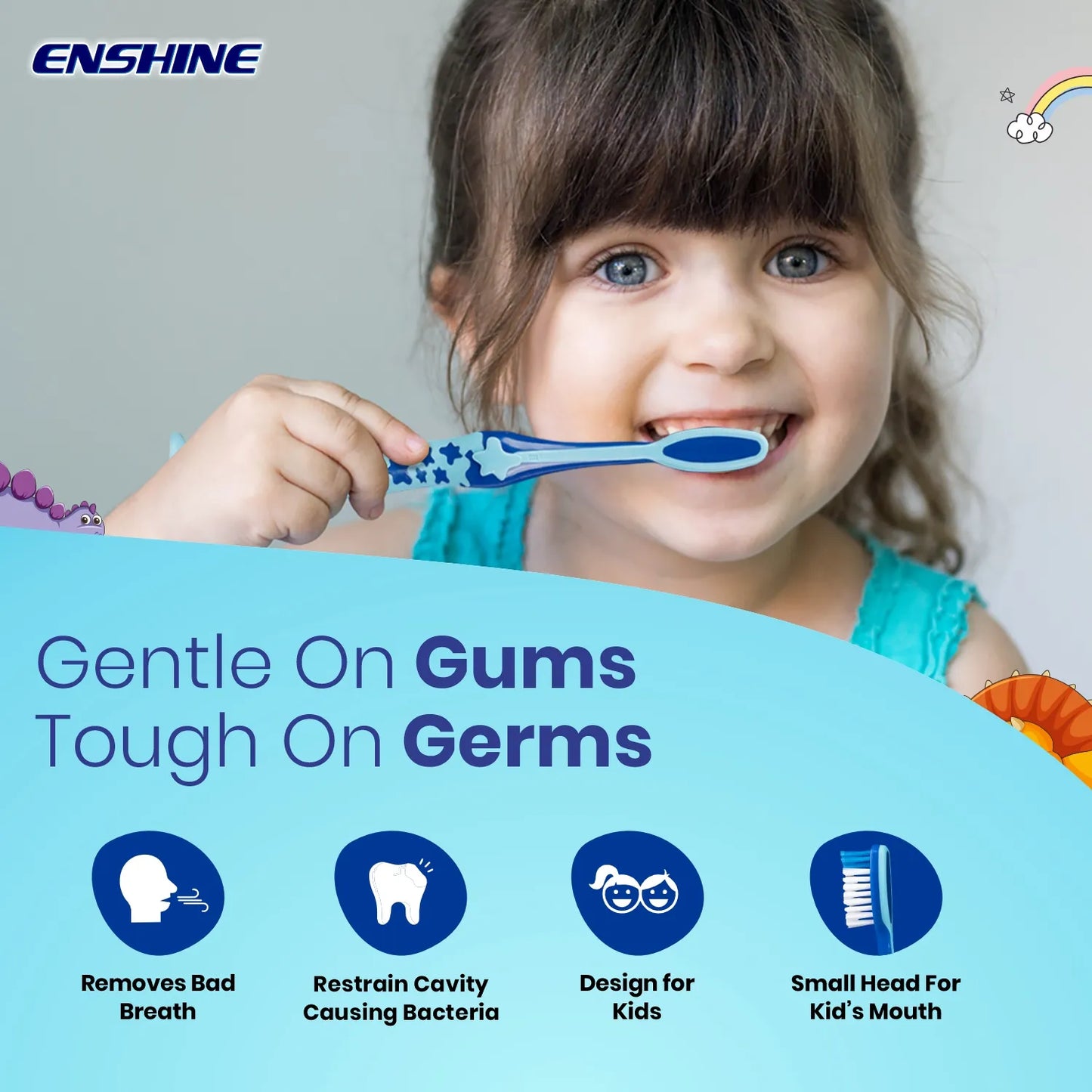 ENSHINE KIDS TOOTHBRUSH (3+YEARS)
