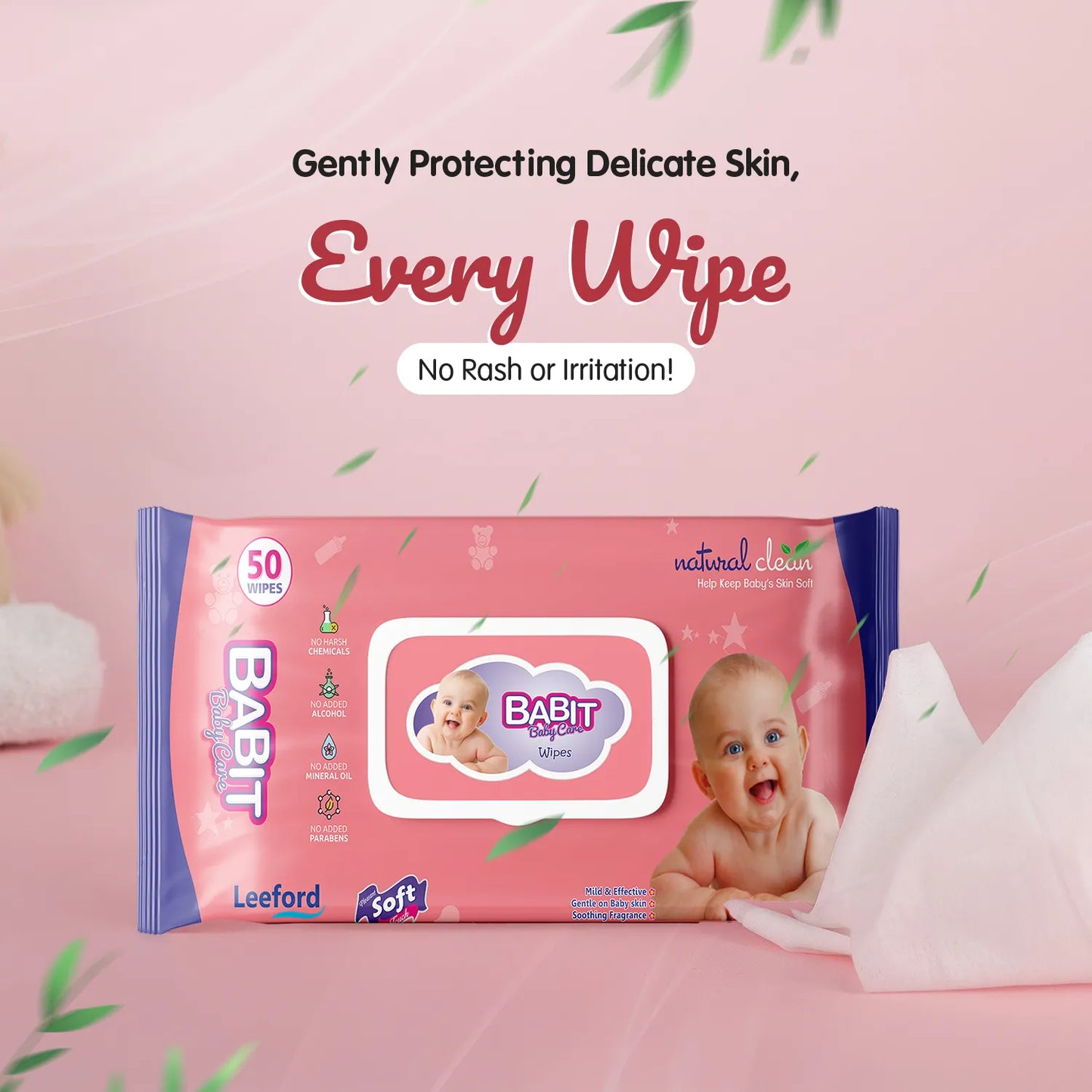 BABIT BABY WET WIPES 1 X 50 PCS