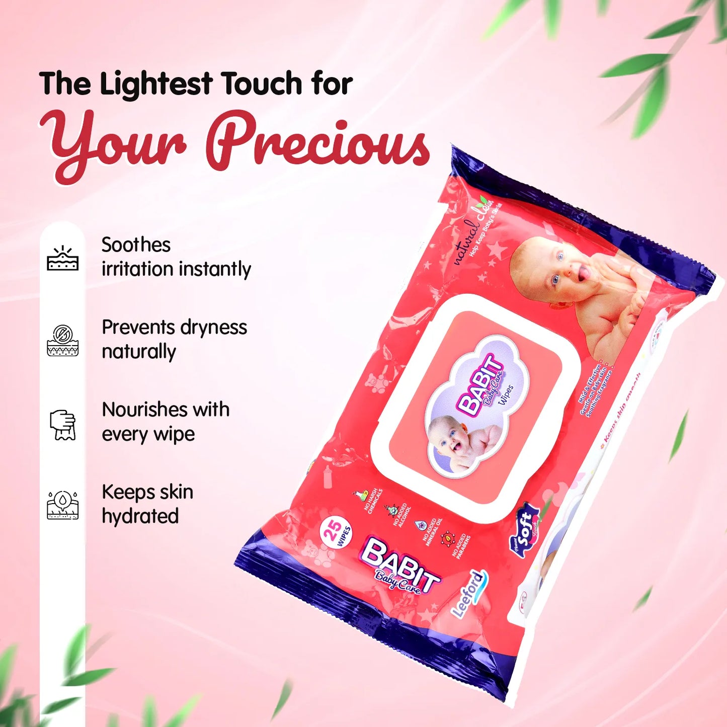 BABIT BABY WET WIPES 1 X 25 PCS