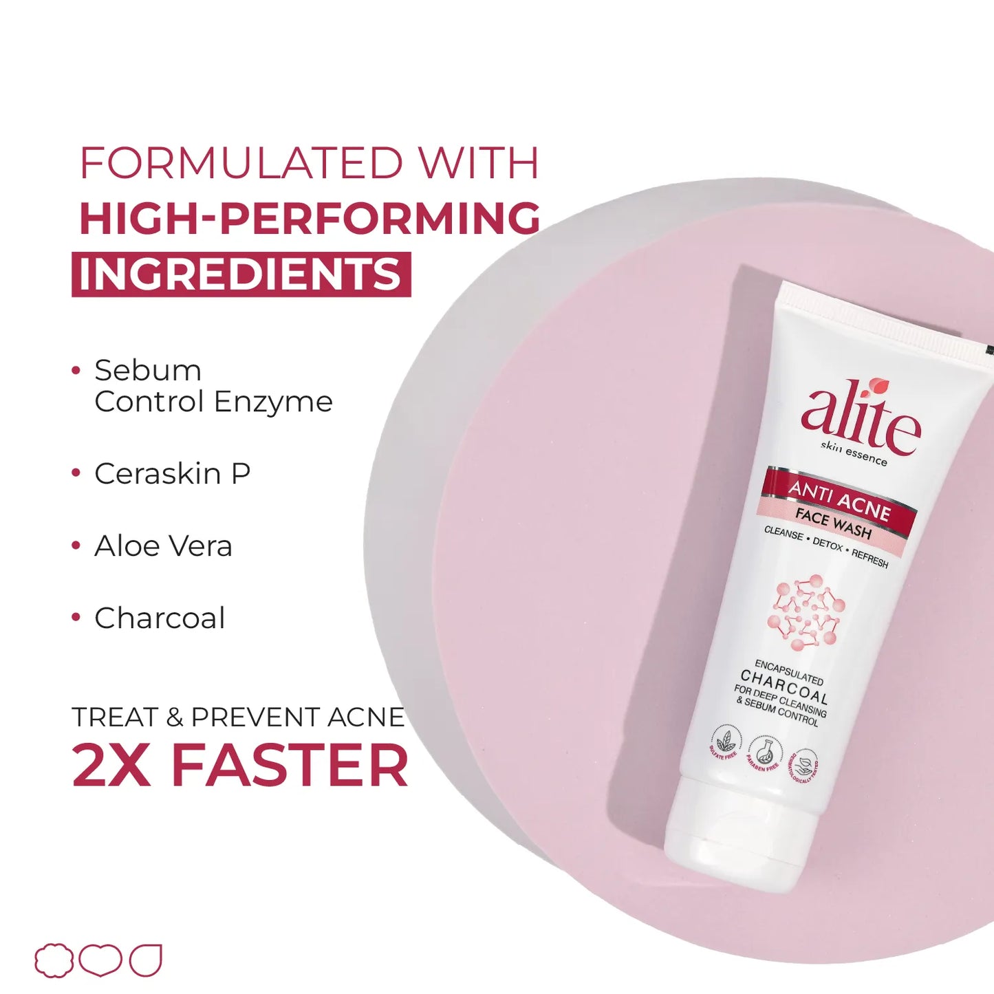 ALITE ANTI ACNE FACE WASH 70 GM