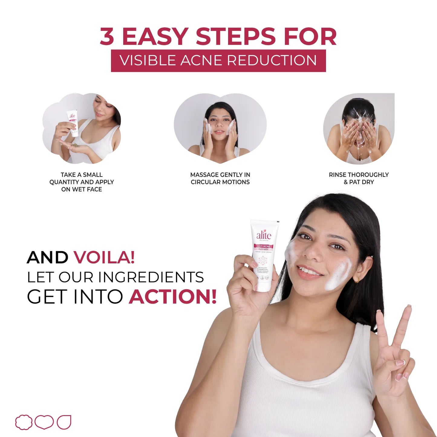 ALITE ANTI ACNE FACE WASH 70 GM