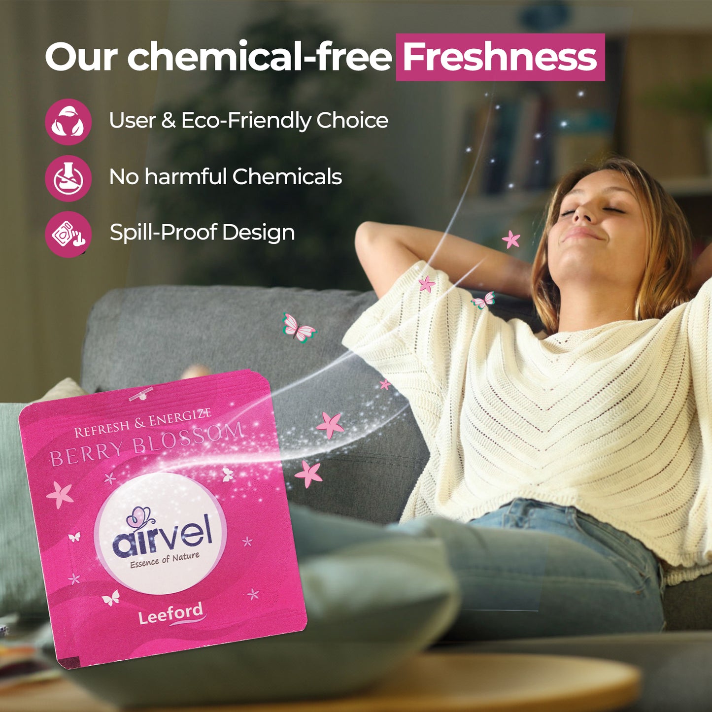 AIRVEL BLOCK 75 g Rose Fragrance