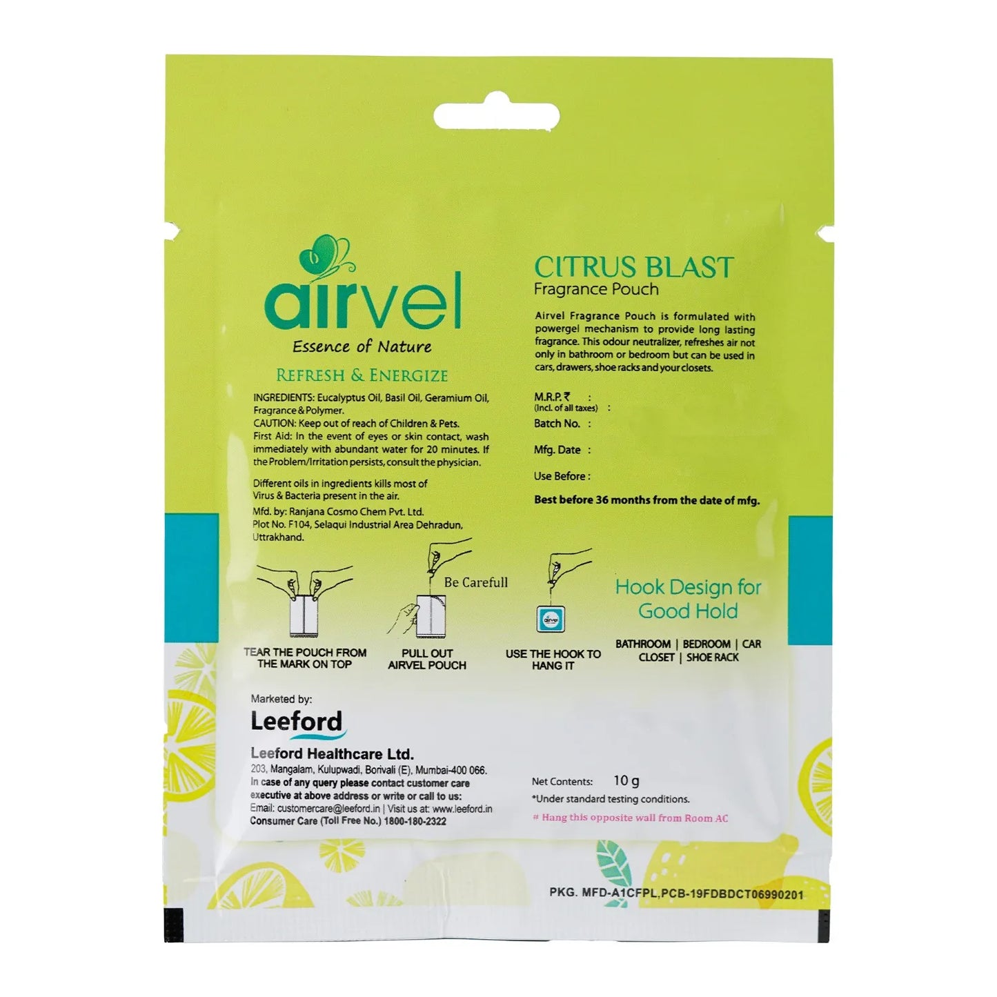 AIRVEL POUCH (CITRUS BLAST)