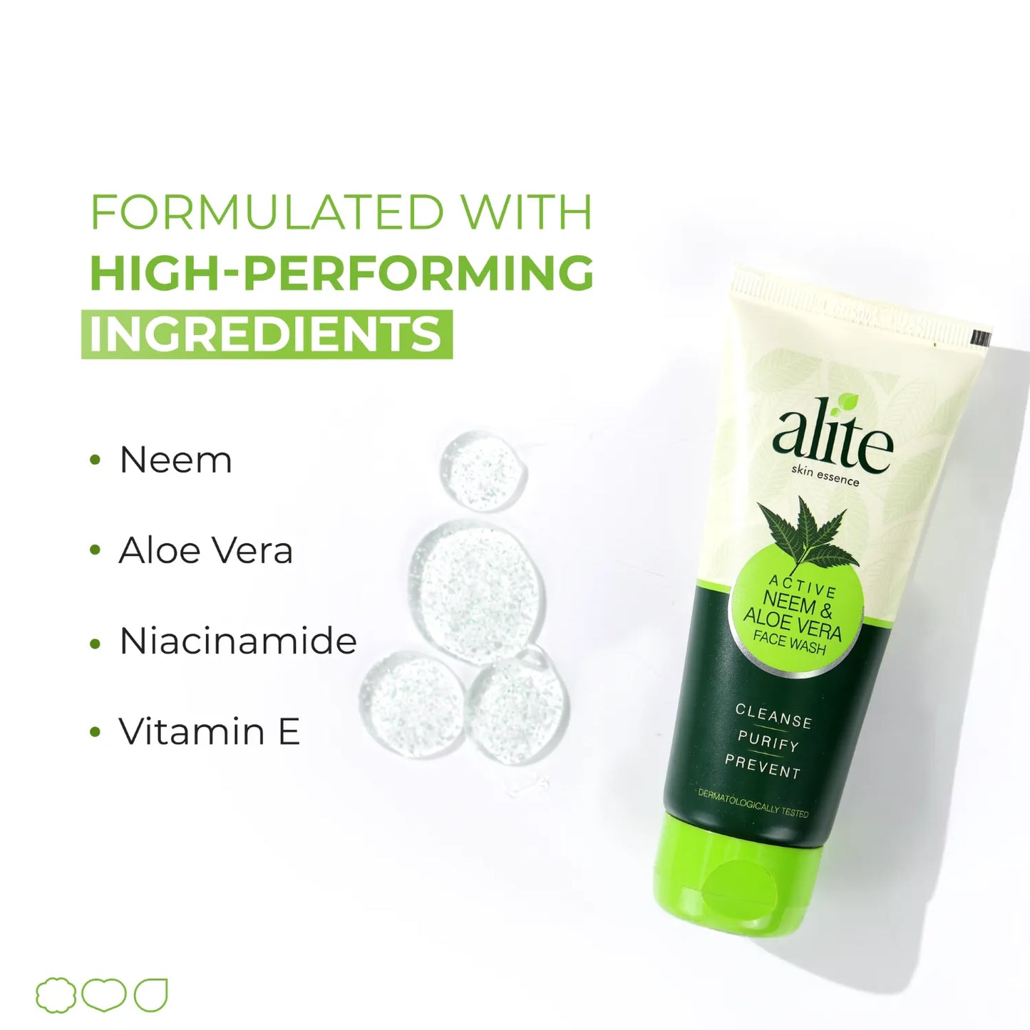 ALITE NEEM & ALOEVERA FACE WASH 100 GM