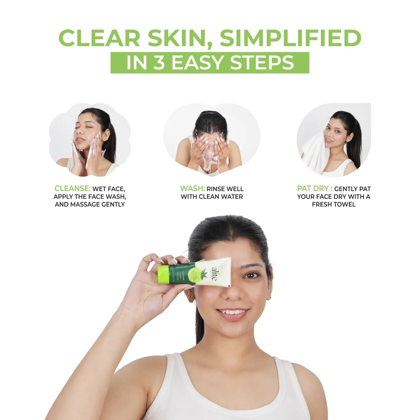 ALITE NEEM & ALOEVERA FACE WASH 100 GM