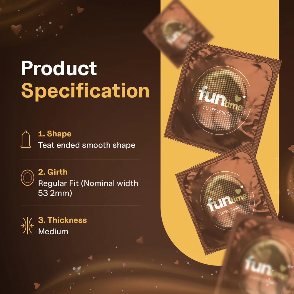 FLAVOURED DOTTED, RIBBED & CONTOURED CONDOMS (RICH COFFEE)
