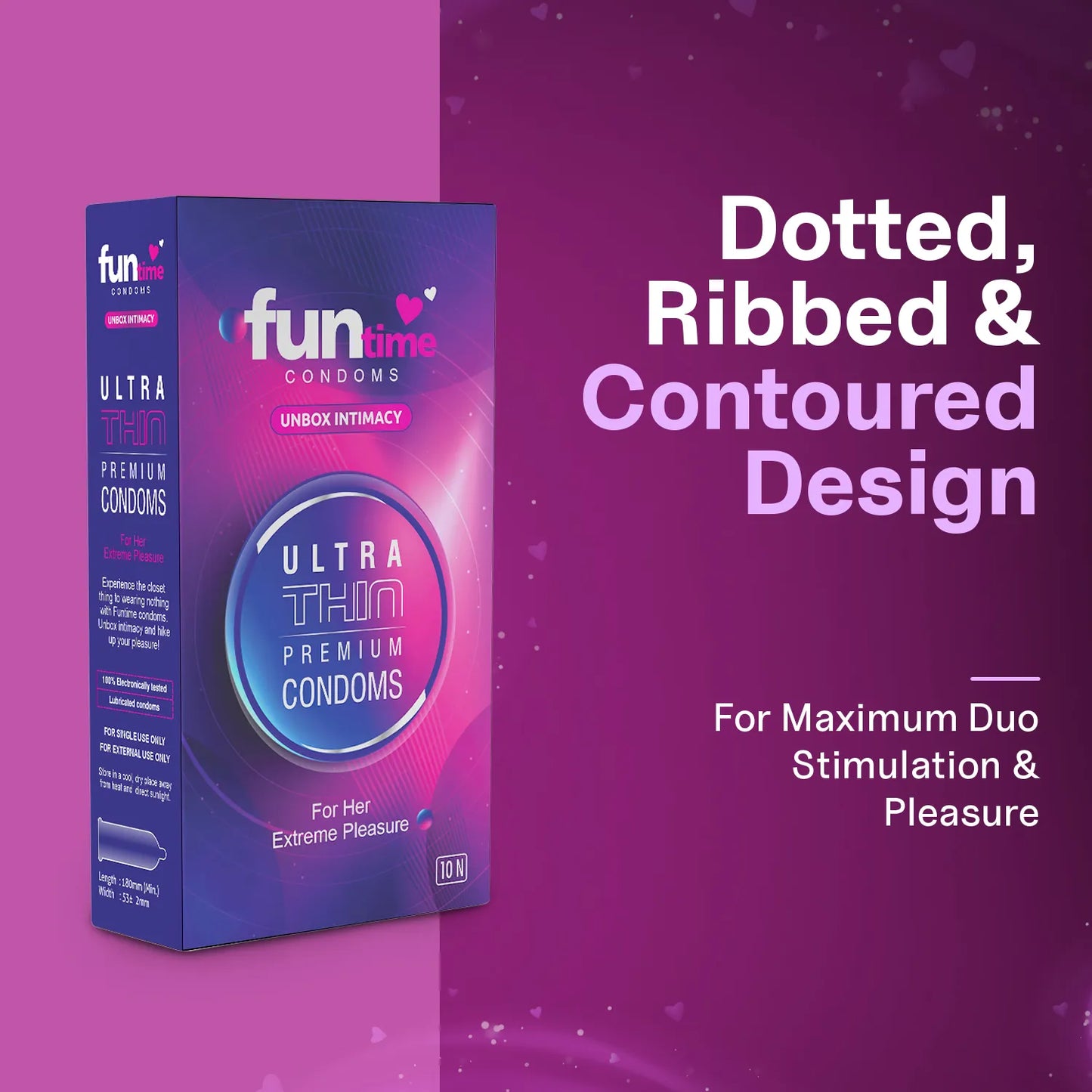 FLAVOURED DOTTED, RIBBED & CONTOURED CONDOMS (ULTRA THIN)