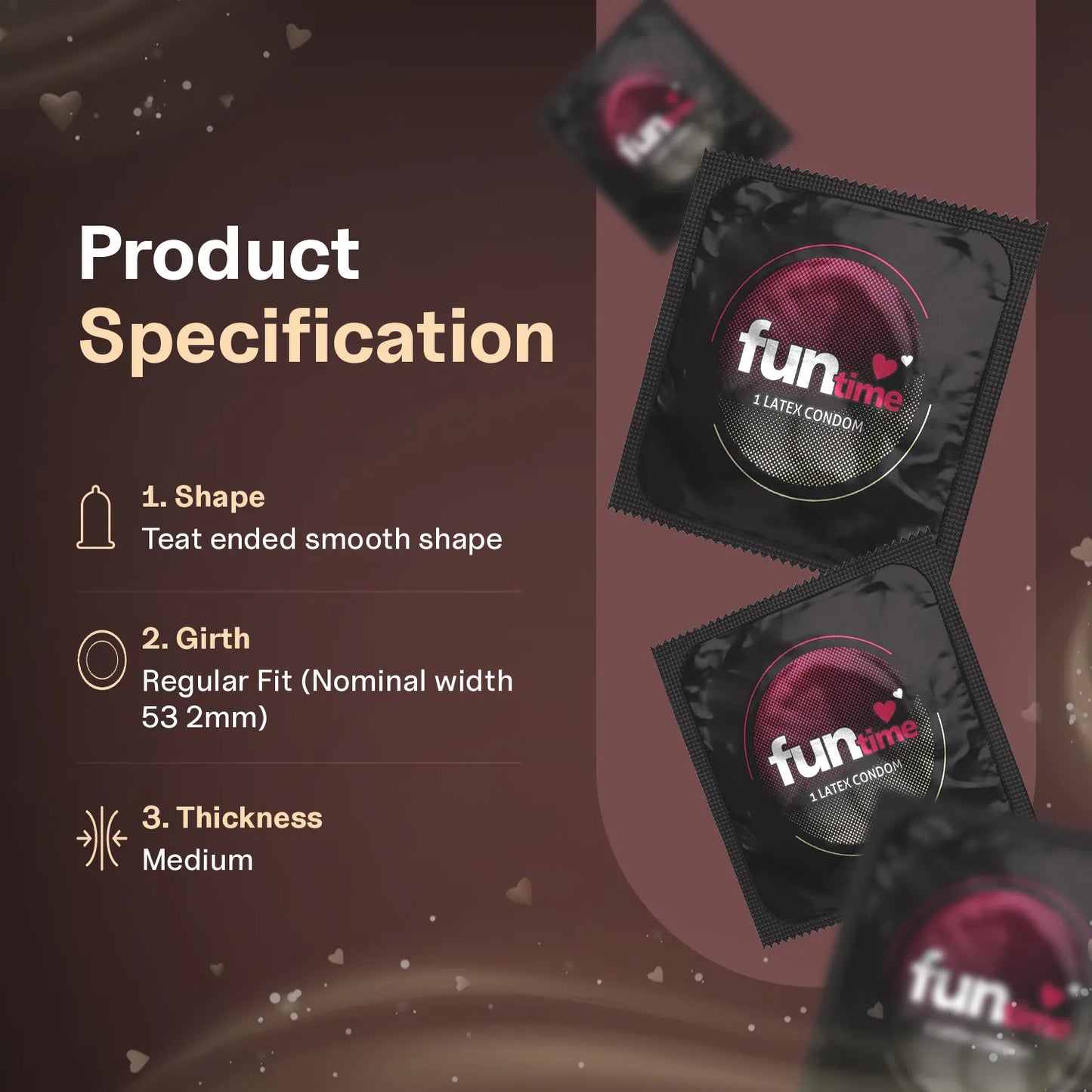 FLAVOURED DOTTED, RIBBED & CONTOURED CONDOMS (VANILLA SENSUS)