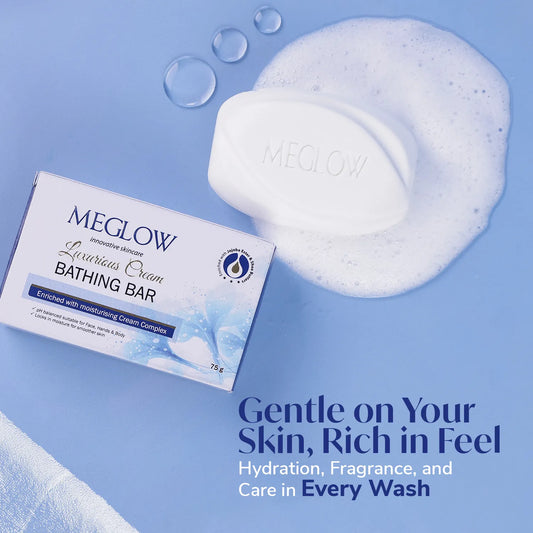 MEGLOW Luxurious Cream Bathing Bar 75 g