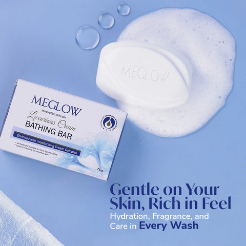 MEGLOW Luxurious Cream Bathing Bar 75 g