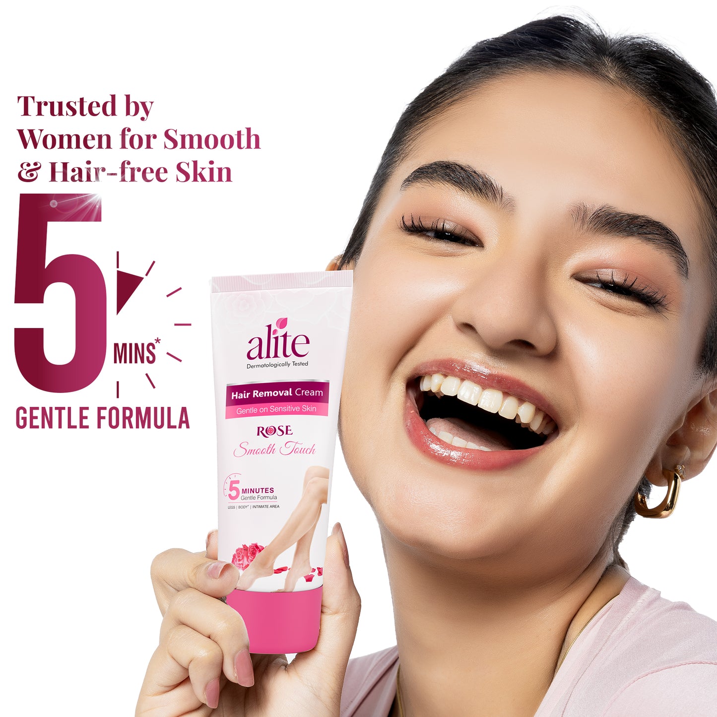 ALITE HAIR REMOVAL CREAM FOR WOMAN ( ROSE ) 30GM