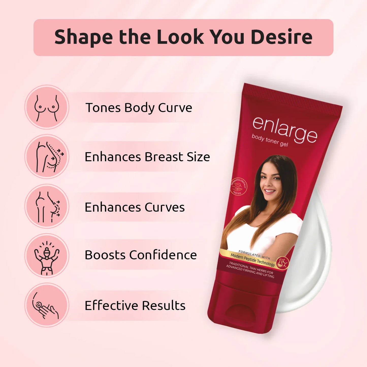 ENLARGE FEMALE BODY TONER GEL 50G