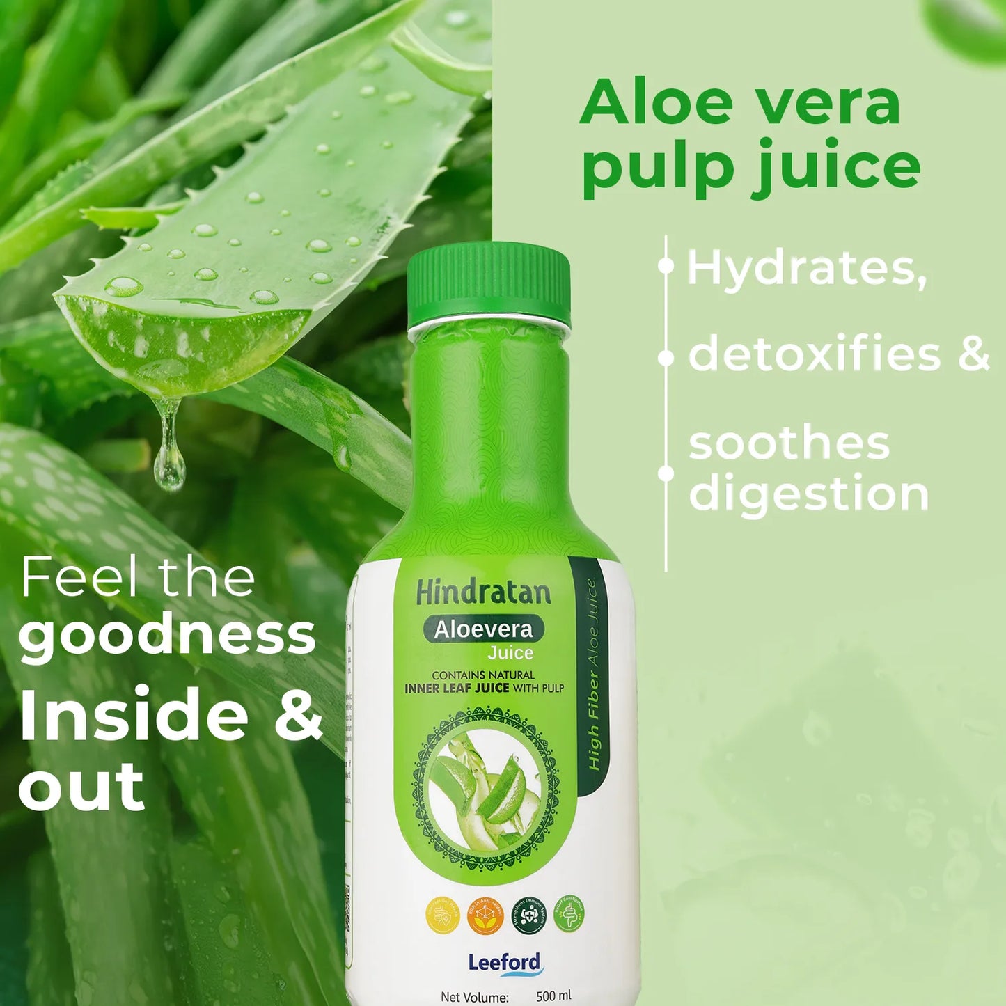 HINDRATAN Aloevera Juice 500 ml