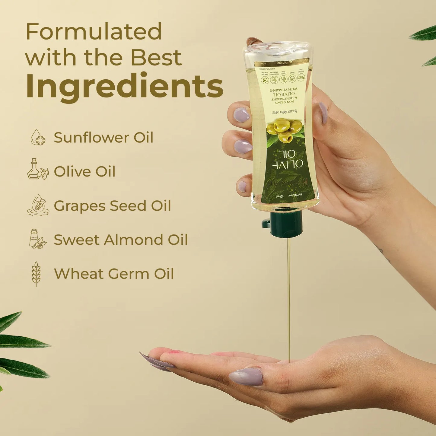 HINDRATAN Olive Oil (Body Massage) 100 ml