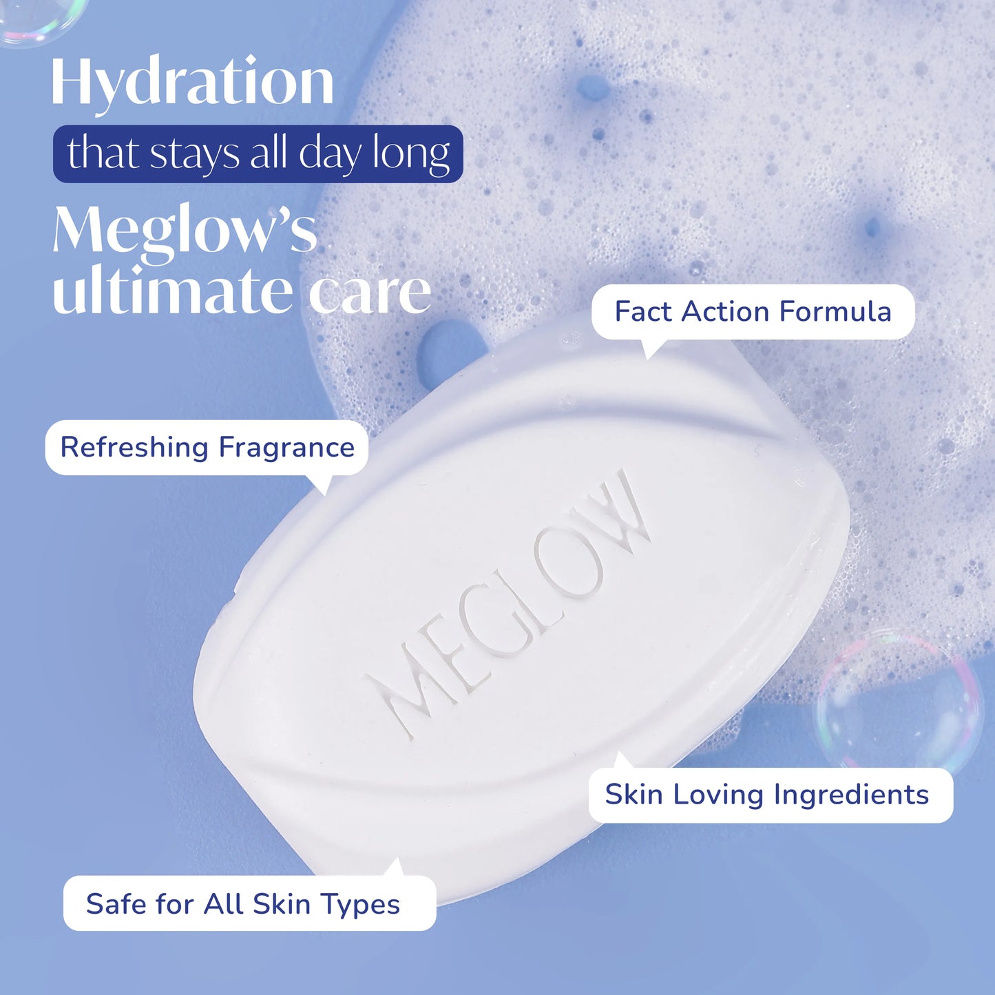 MEGLOW Luxurious Cream Bathing Bar 75 g