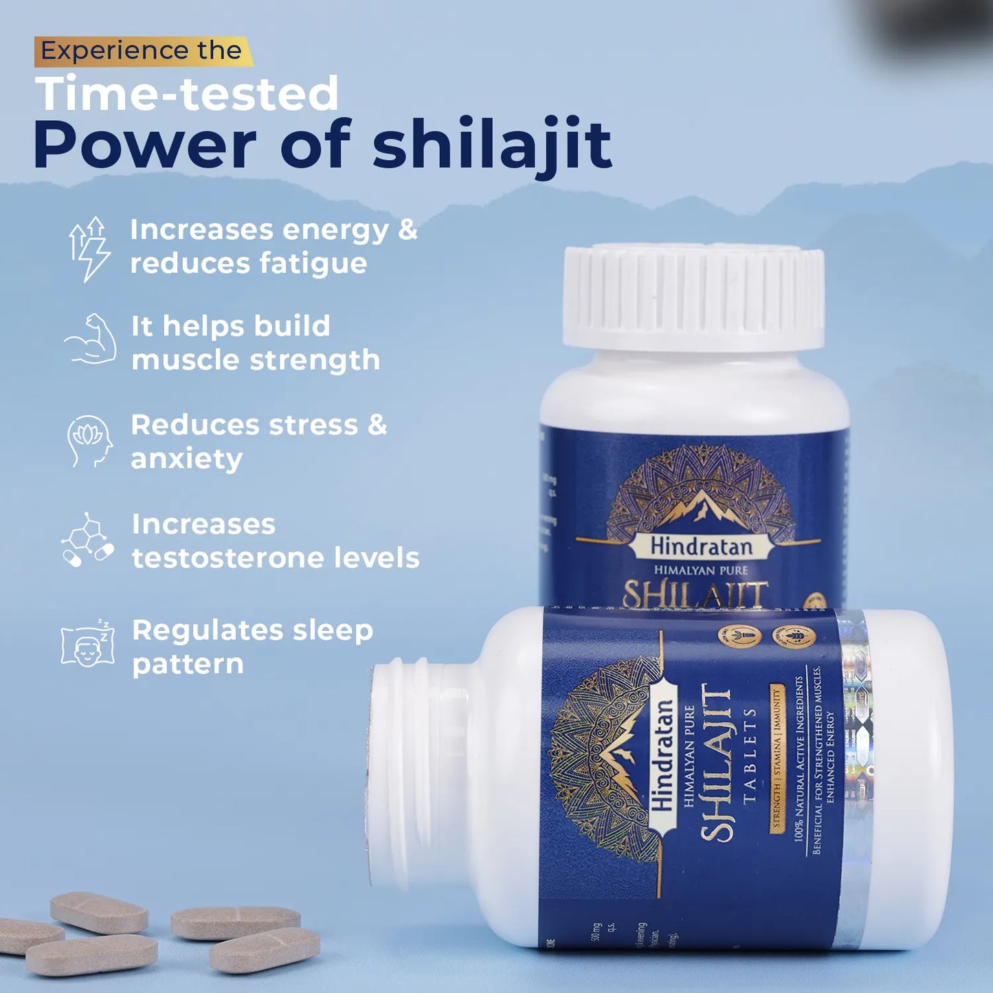 HINDRATAN Pure Shilajit Tab 60 Tab