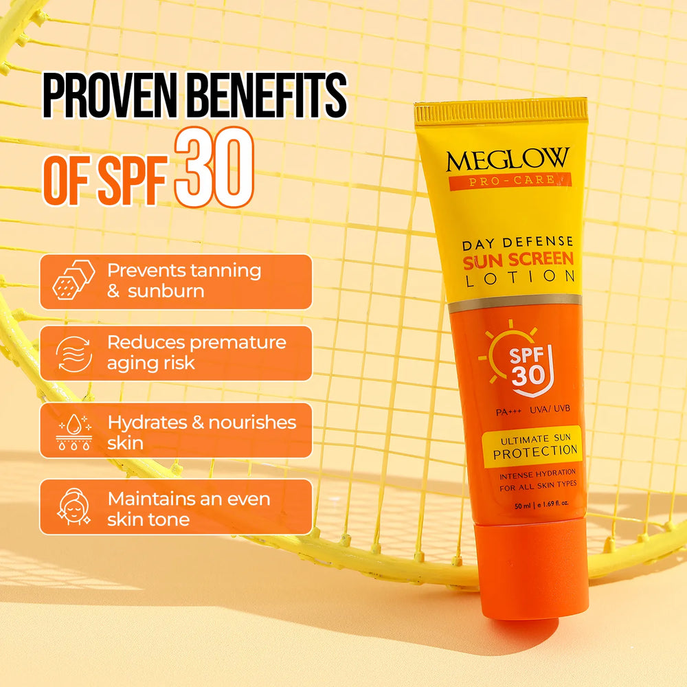 MEGLOW SUNSCREEN LOTION SPF-30 (50 ml)