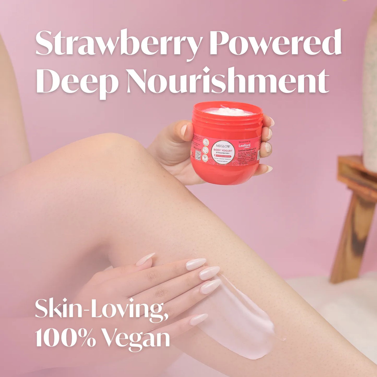 MEGLOW Body Yogurt (Strawberry) 200 ml