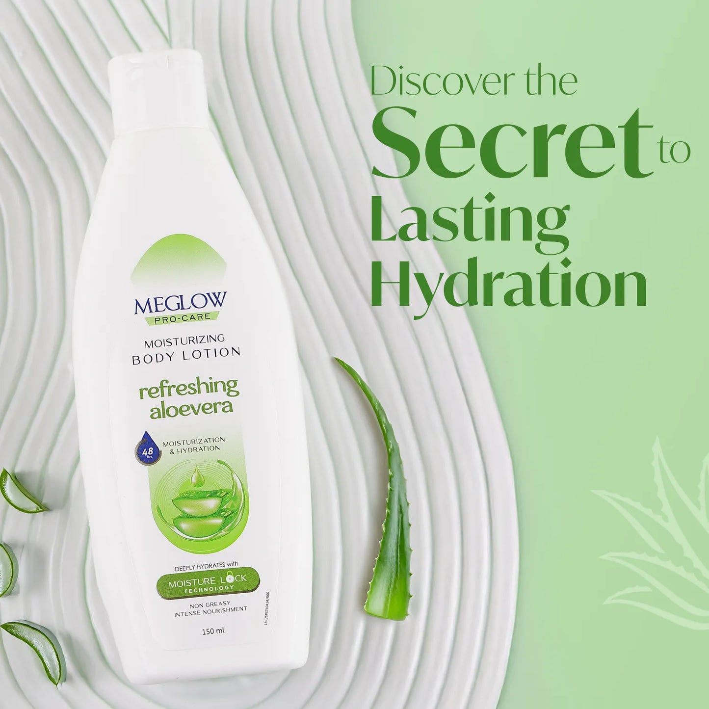 MEGLOW Body Lotion (Aloevera) 150 ml