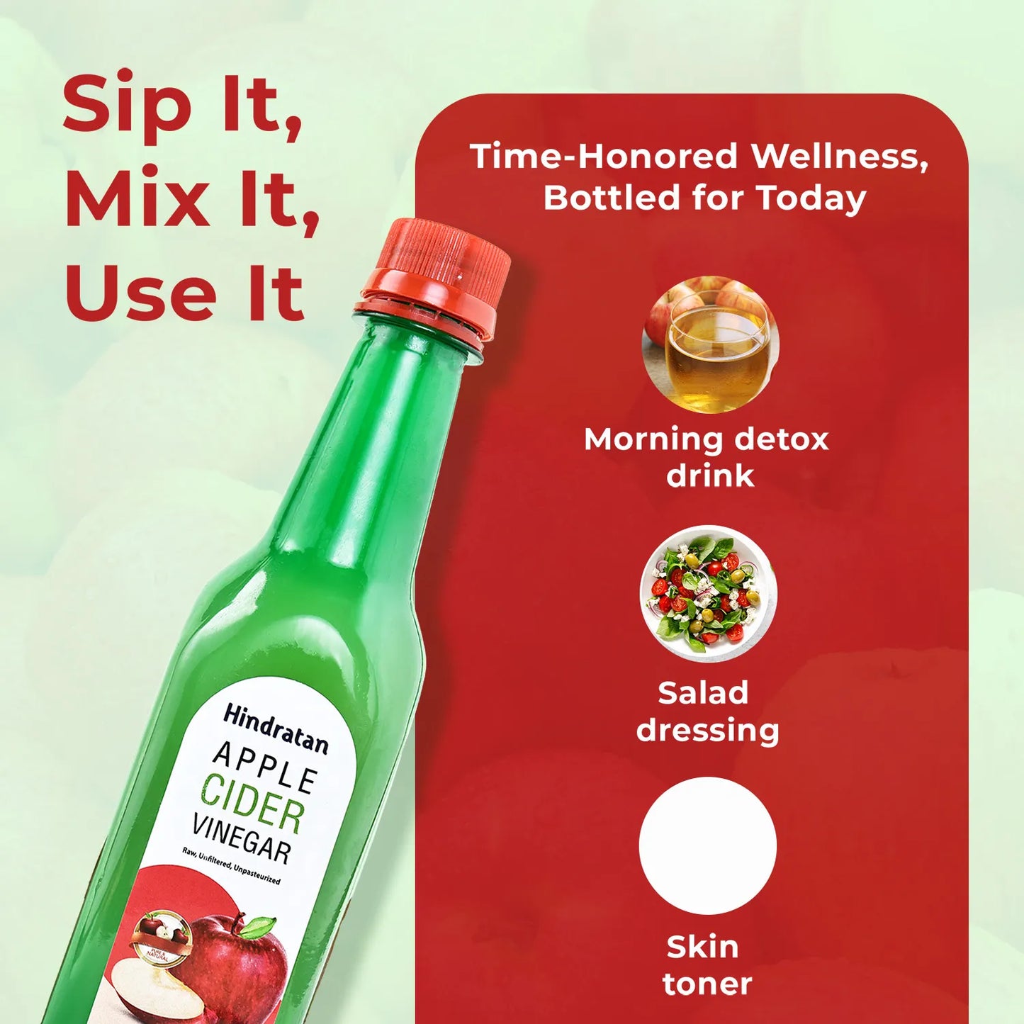 HINDRATAN Apple Cider Vinegar 500 ml