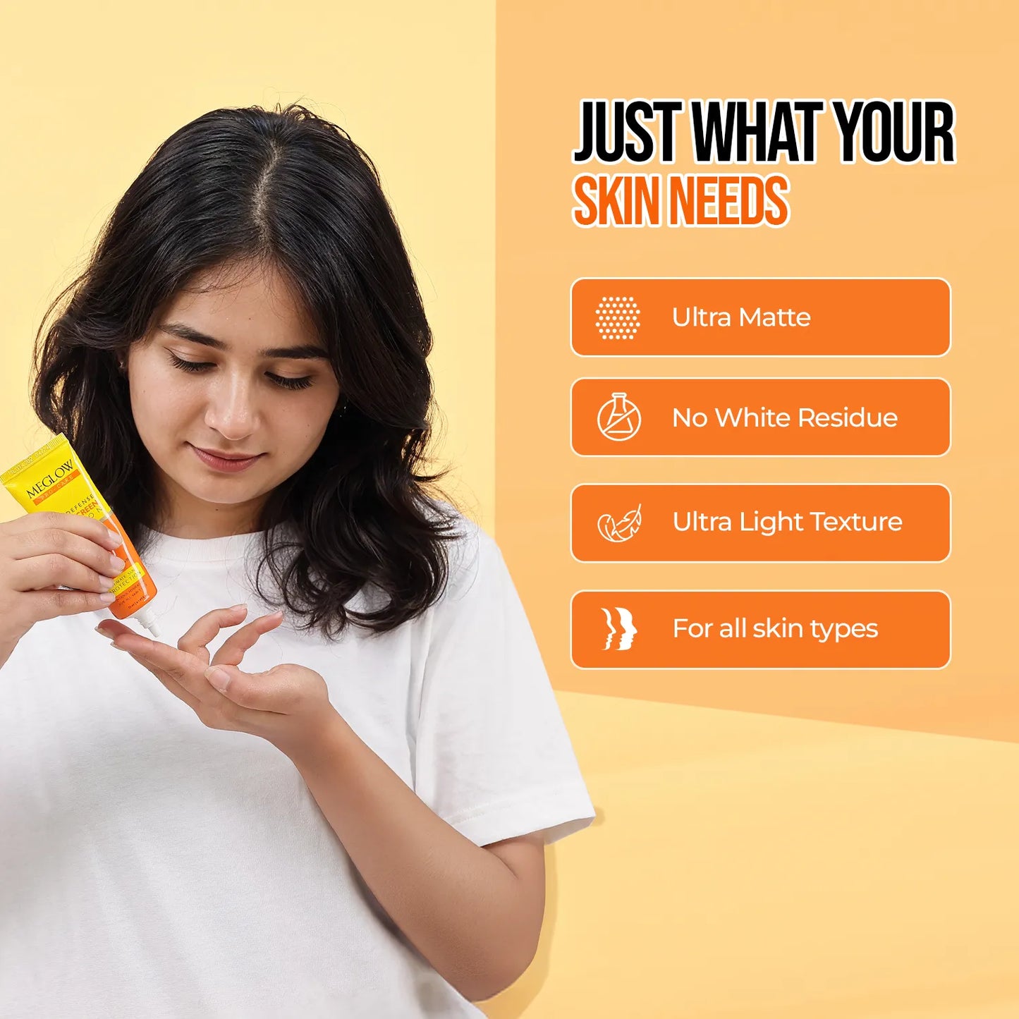 MEGLOW SUNSCREEN LOTION SPF-30 (50 ml)