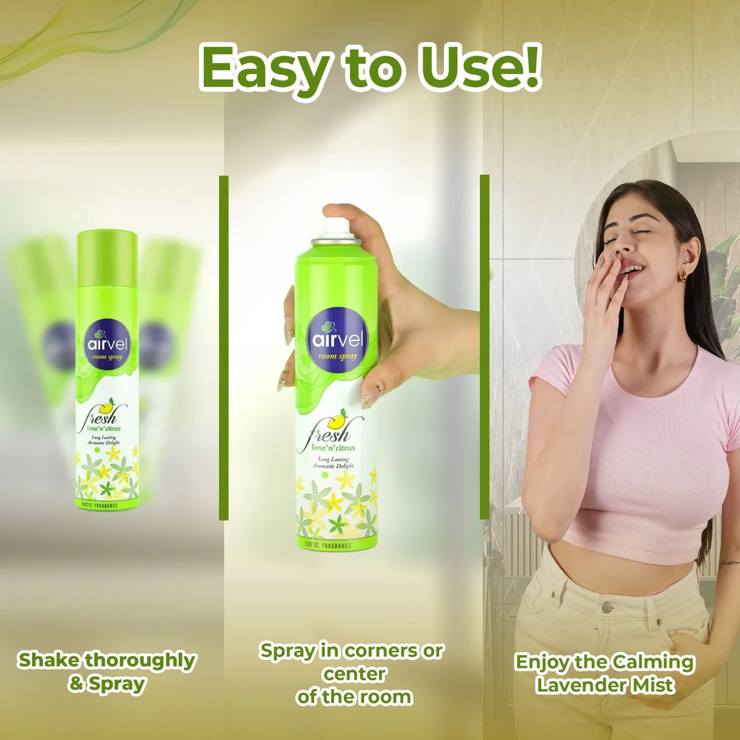 AIRVEL ROOM SPRAY (LEMON)