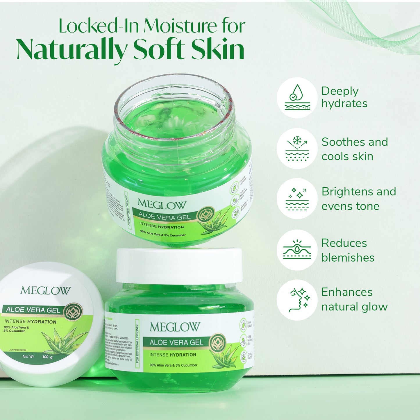 MEGLOW Aloe Vera Gel 100 g