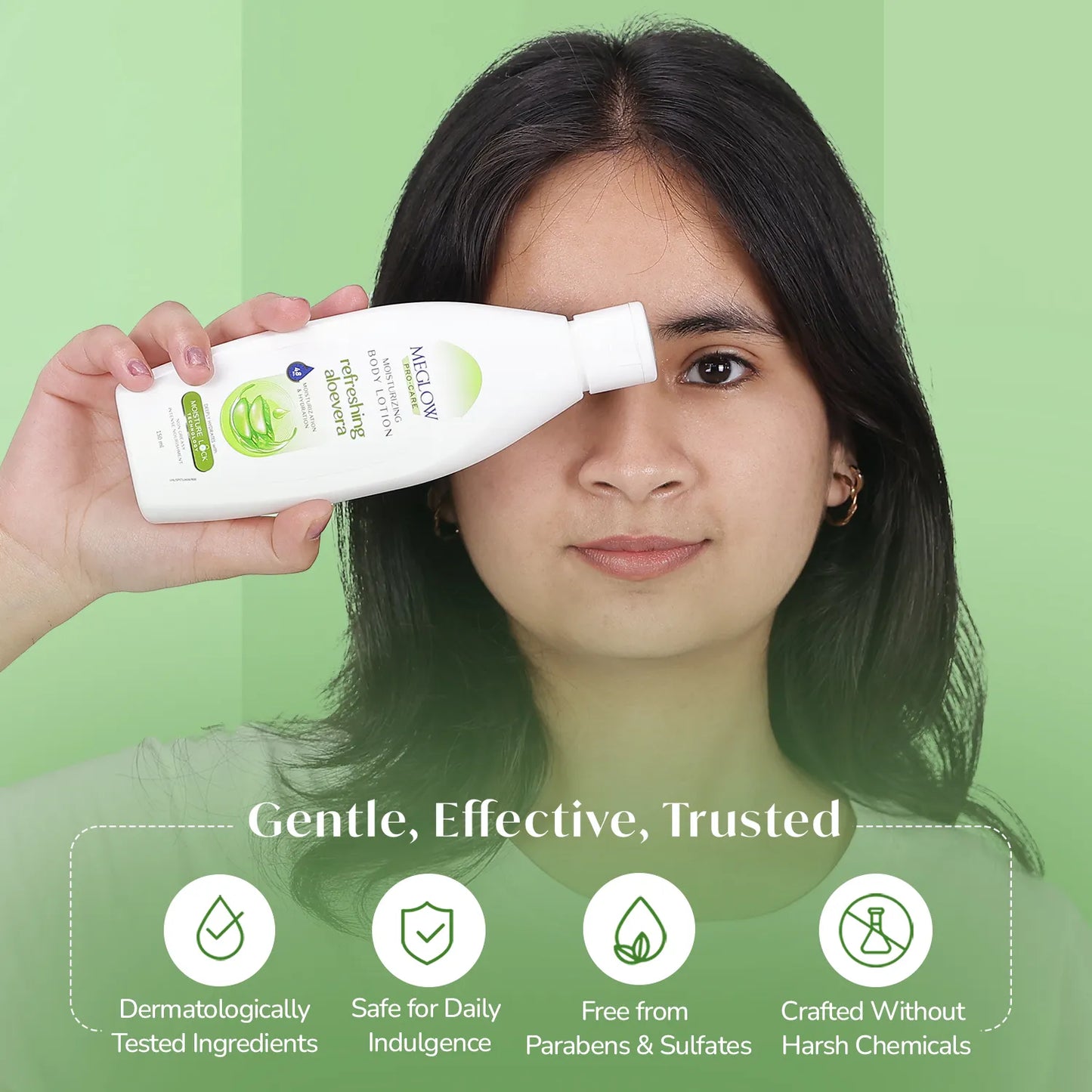 MEGLOW Body Lotion (Aloevera) 150 ml